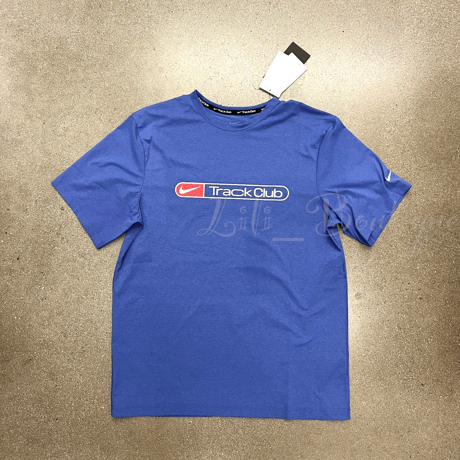 Nike Men&rsquo;s Dri-FIT UV Short-Sleeve Running Top FZ0290-490 Astronomy Blue Size M