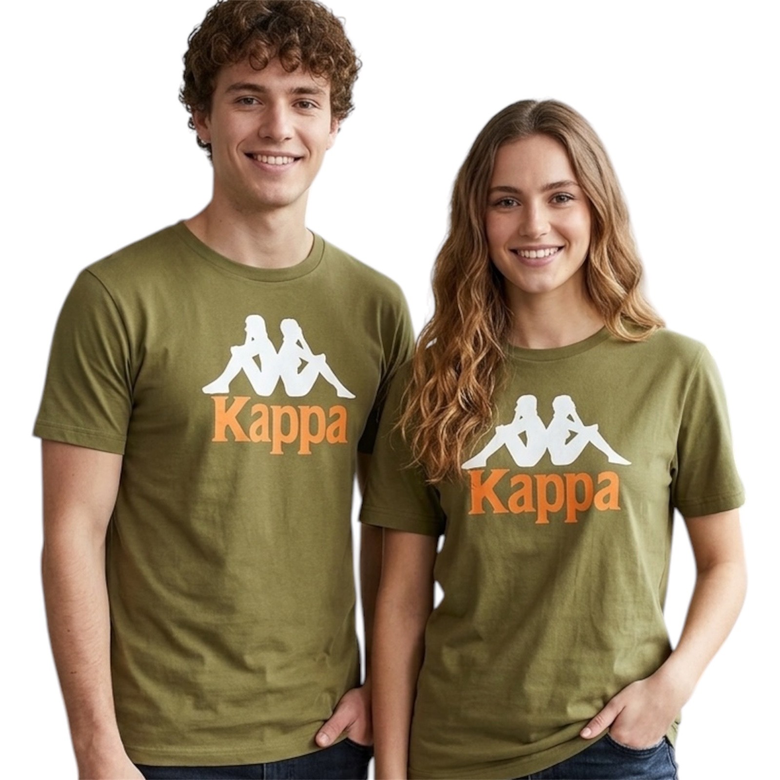 $50 KAPPA Olive ESTESSI Regular Fit Short Sleeve Logo T-SHIRT Soccer Jersey NWT