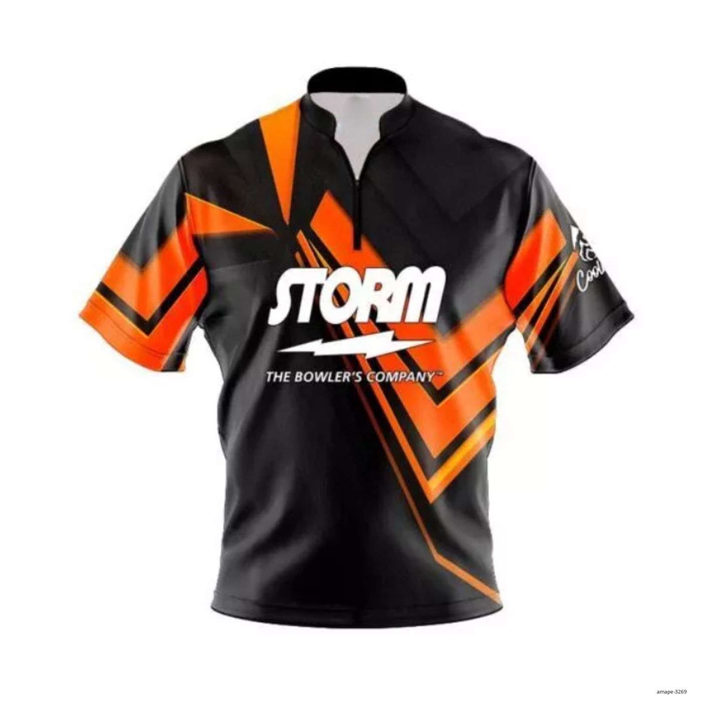 Storm Steaming Dynamic Orange Free Custom Bowling Jersey Size S-5XL