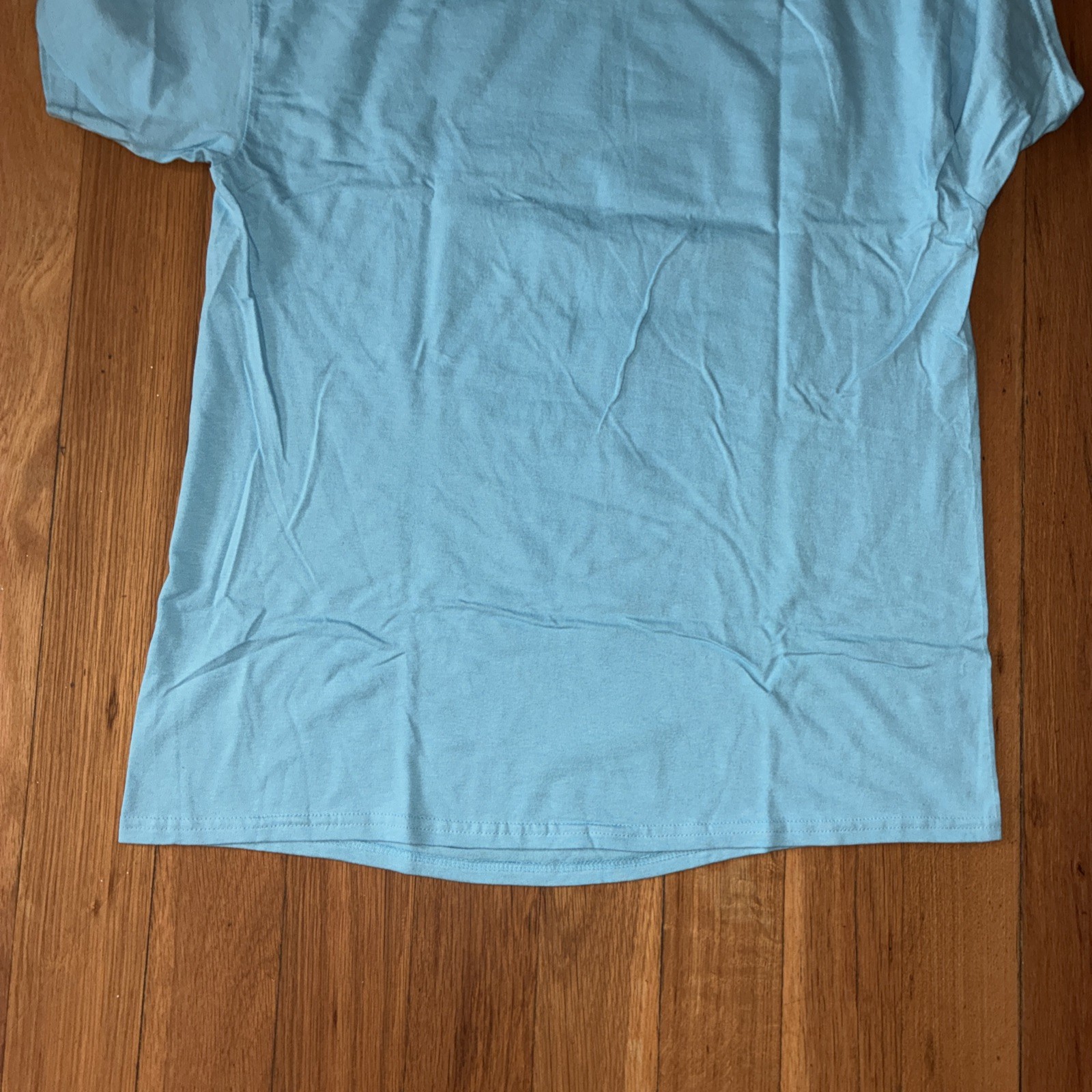 Adventure Time with Finn & Jake Men&rsquo;s Blue Cartoon Graphic Tee T-Shirt Sz Large