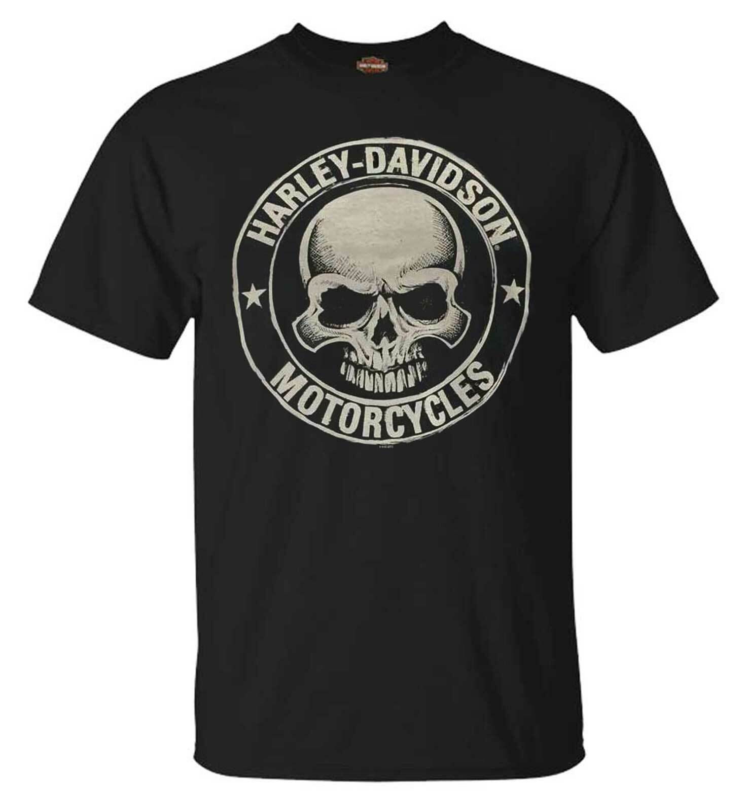 Harley-Davidson Men&rsquo;s H-D Skull Badge Short Sleeve T-Shirt Black. 30298293