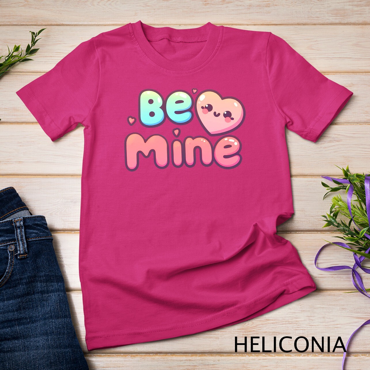 Be Mine A Cute and Cheesy Valentine&rsquo;s Day Tee Funny T-Shirt Unisex T-shirt