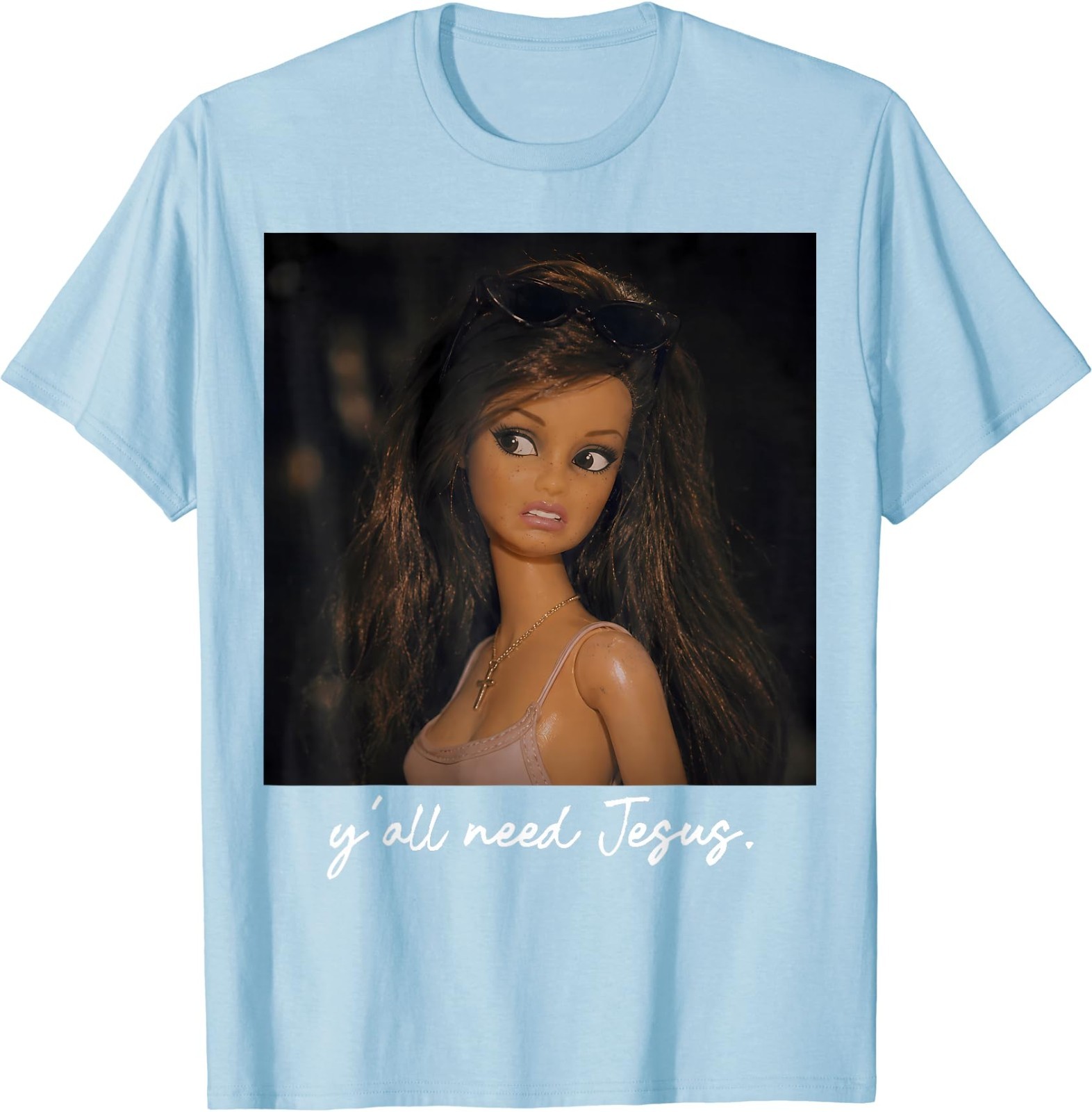 Ya&rsquo;ll Need Jesus Disgusted Face Christian Funny T-Shirt