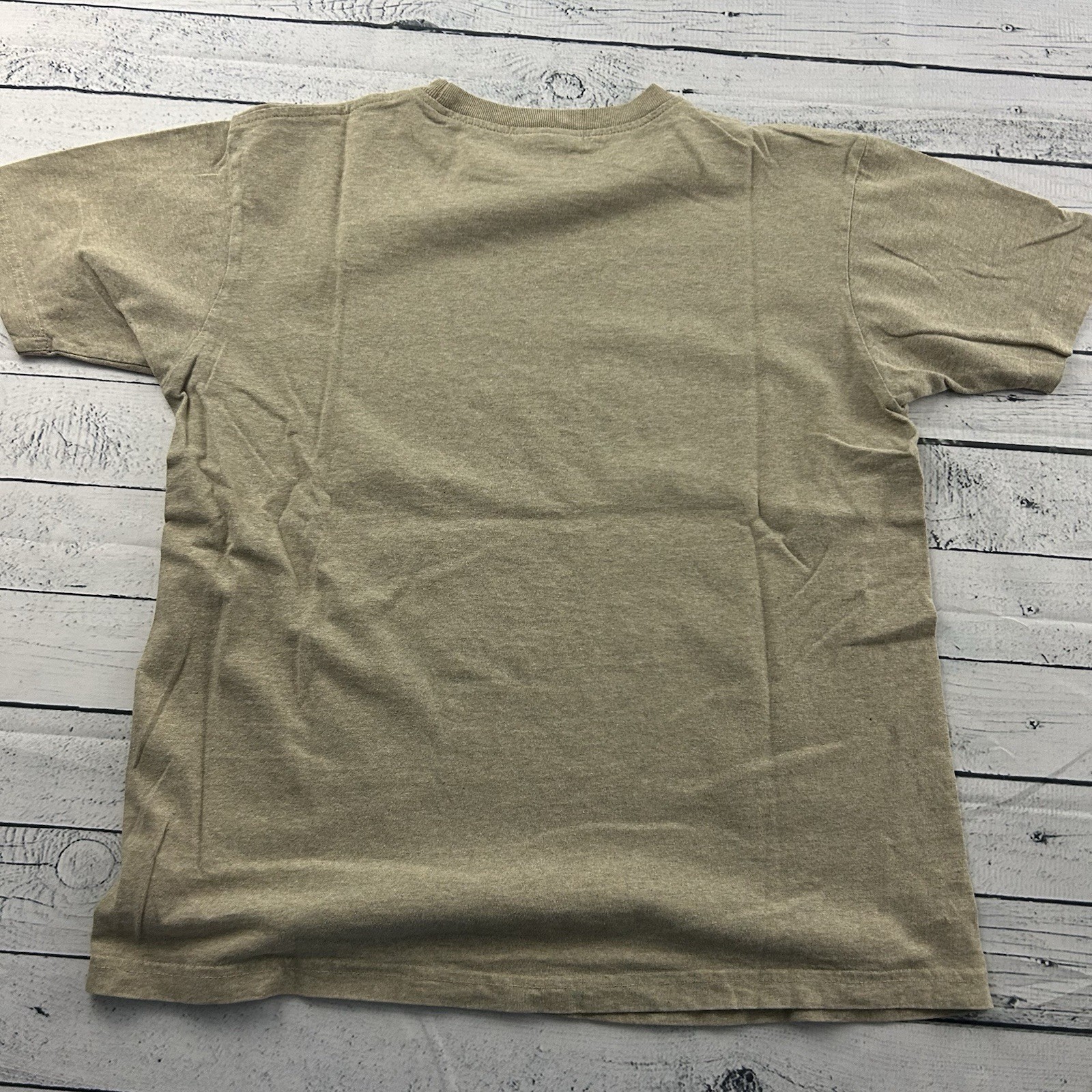 Vintage Mossimo Script Logo Short Sleeve T Shirt Men&rsquo;s Large Tan Made in USA