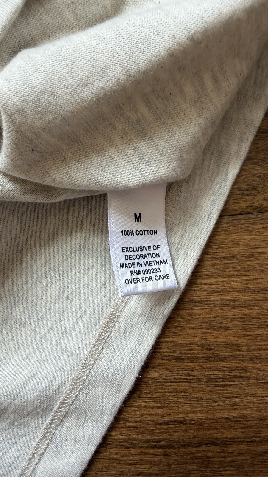 Fear of God Essentials Light Oatmeal Short Sleeve T-Shirt Size Medium (SS22)