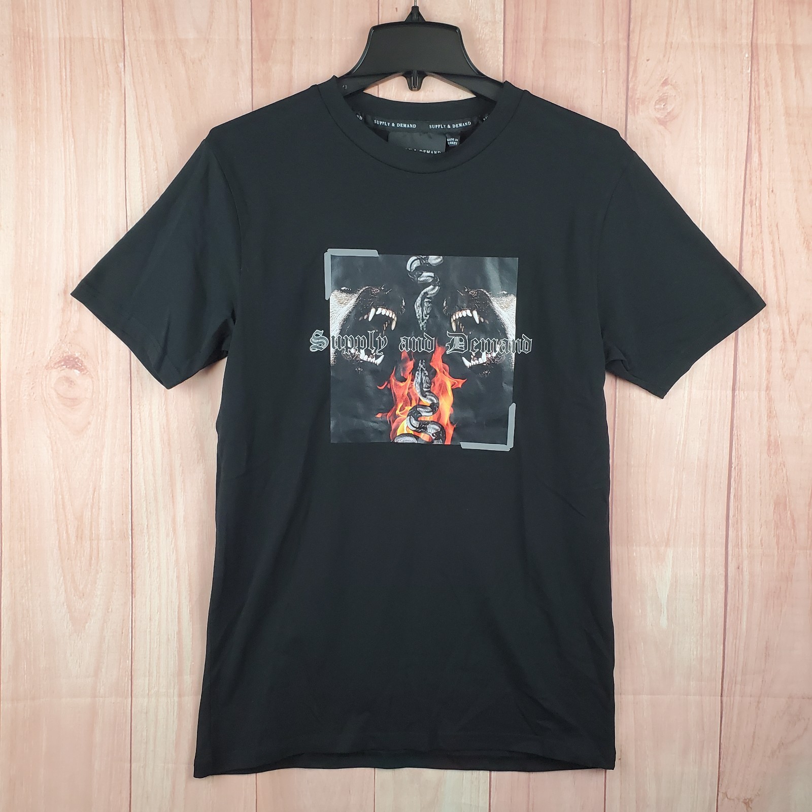 Supply & Demand New York City Battle T Shirt Mens Medium Black Graphic Cotton