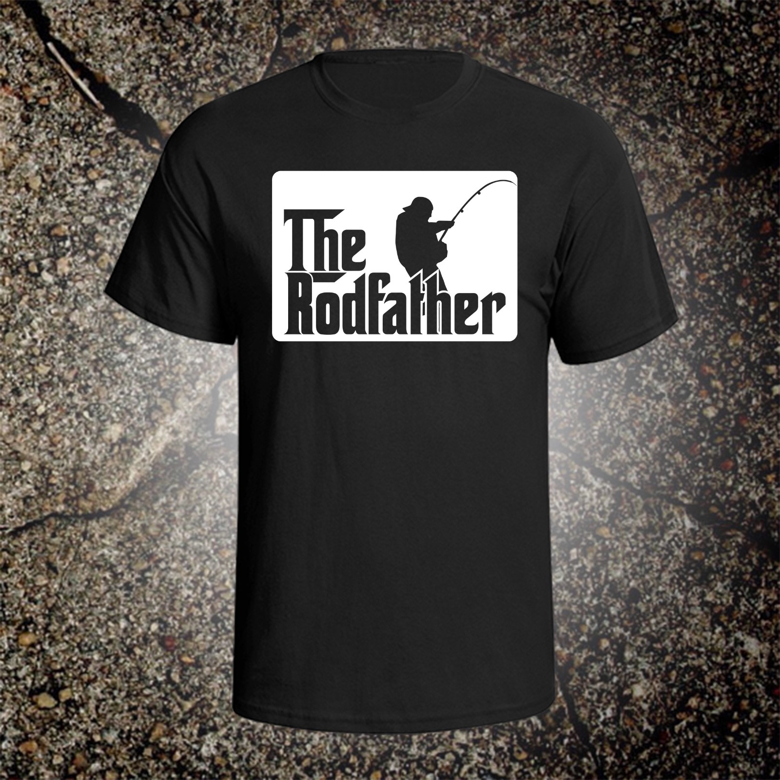 The Rodfather graphic tee shirt hunting bass deer abu garcia remington kayak
