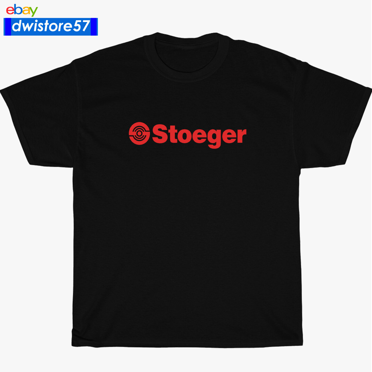 New Shirt Stoeger Firearms Logo Black/Navy/White Men&rsquo;s T-Shirt S-5XL