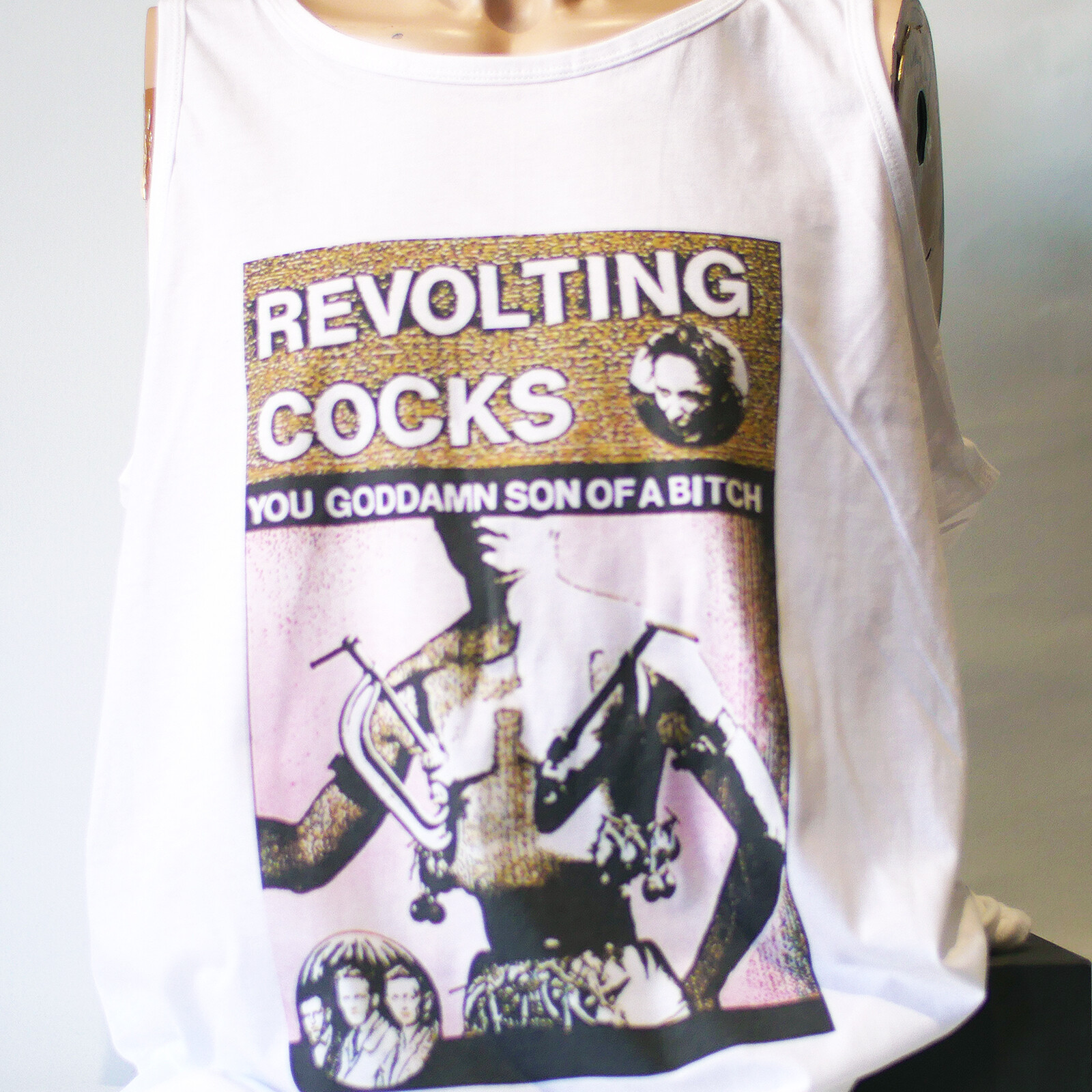 Revolting Cocks Industrial Noise Rock T-shirt Sleeveless Vest Top Unisex S-2XL