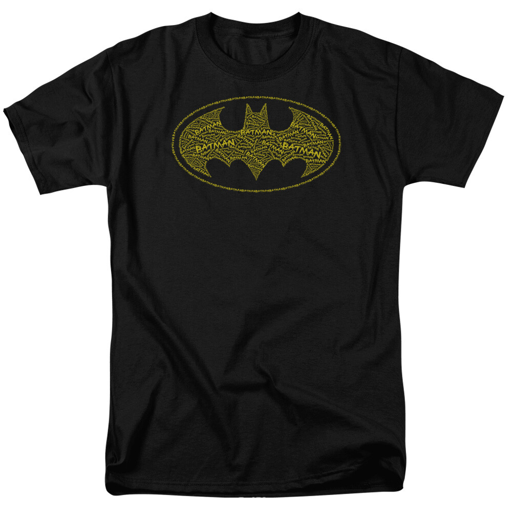 Batman « Lettered Logo » T-Shirt – Regular or Sleeveless – to 6X