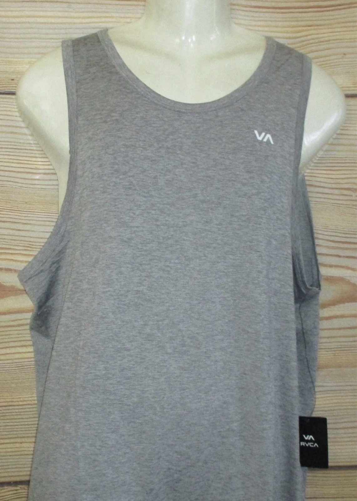 RVCA ROBEY Performance Tank Top T-Shirt Gray Size Large NWT