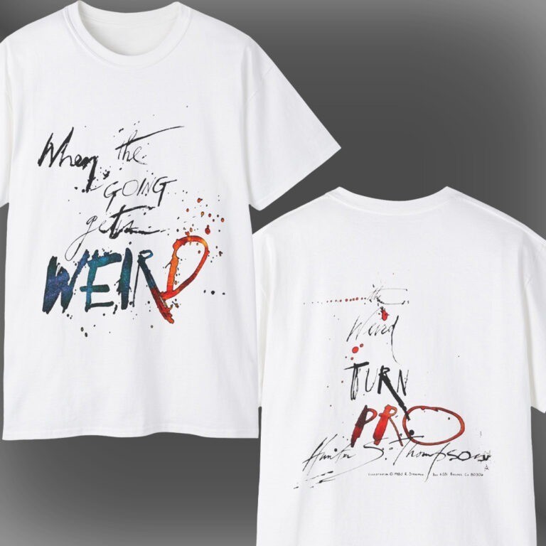 1983 When The Going Gets Weird – Hunter S. Thompson Ralph Steadman Tee S-5XL