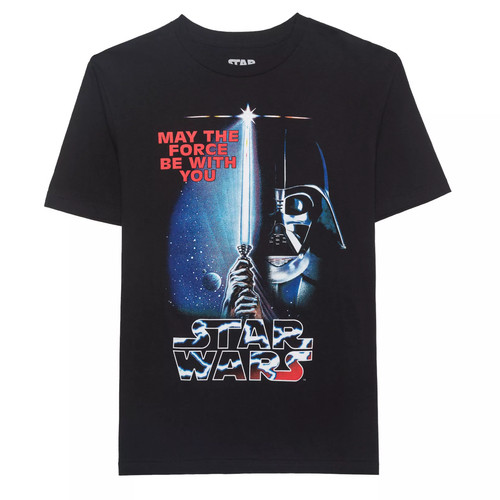 Star Wars Darth Vader Saber « May the Force Be With You » T-Shirt – Size XL – NEW