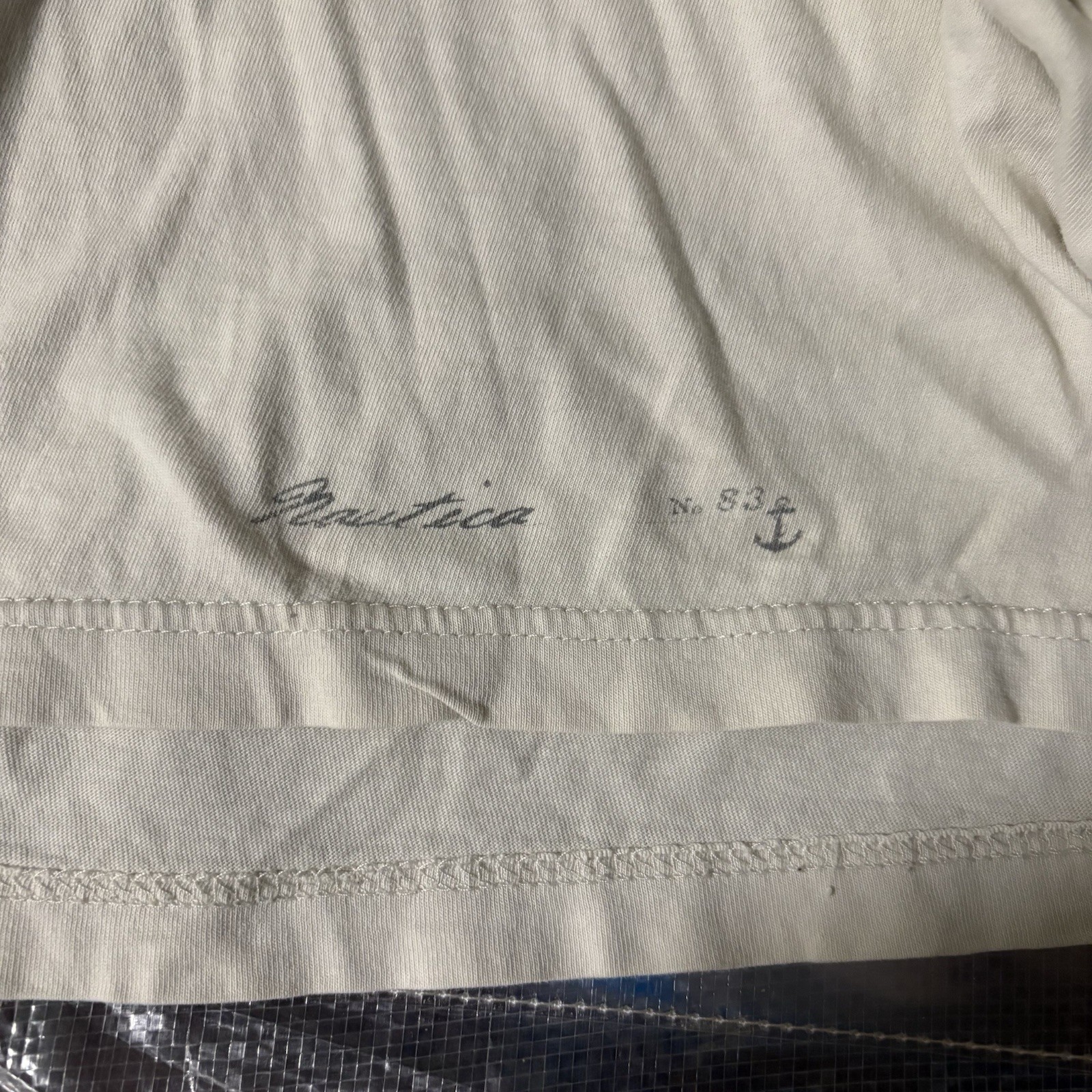 Nautica Vintage Classic Sailing Raglan Long Sleeve Shirt XL