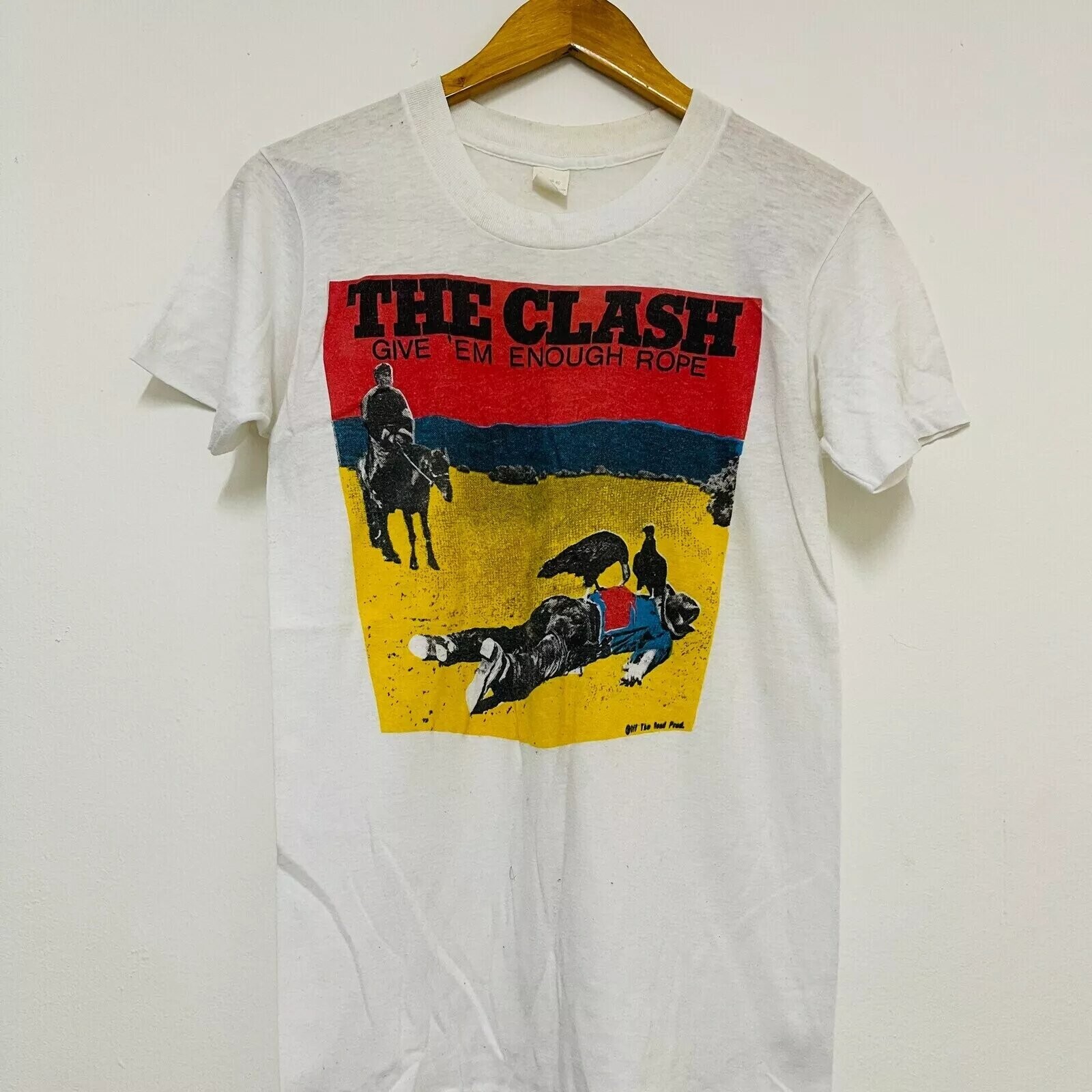 Vintage 70’s The Clash &lsquo;Give Em Enough Rope&rsquo; 1978 T-Shirt,Size S to 5XL