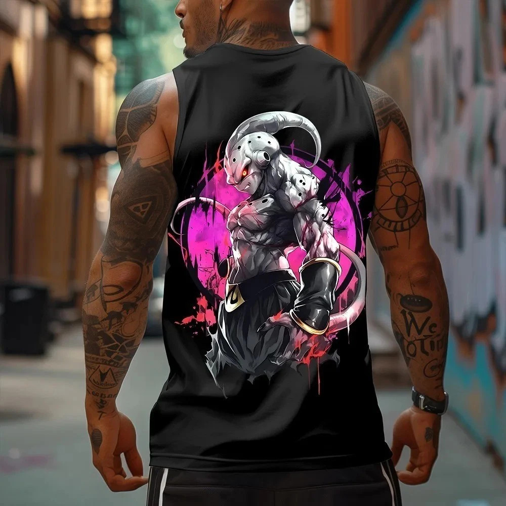 Ball Goku Anime Printed Pure Cotton Tank Top American Men&rsquo;s and