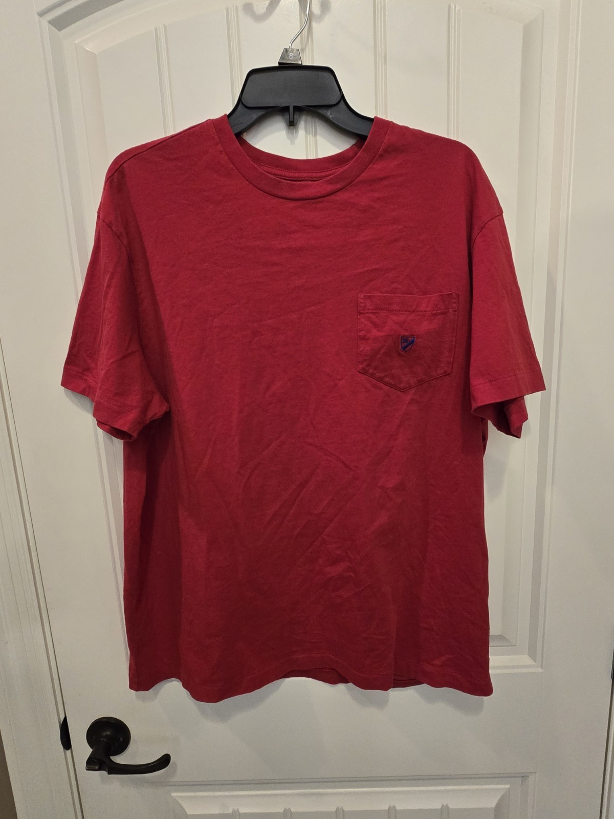 Daniel Cremieux T Shirt Men&rsquo;s Large Red Cotton Short Sleeve Pocket Tshirt