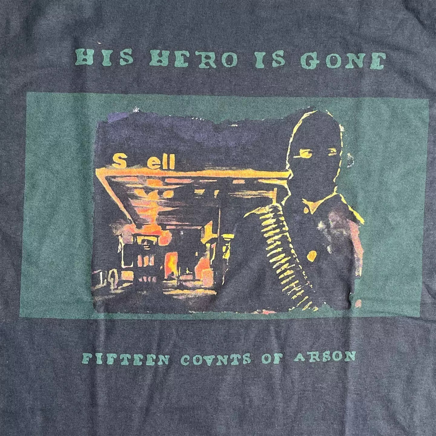 His Hero Is Gone Fifteen Counts Of Arson T Shirt Size S-5XL