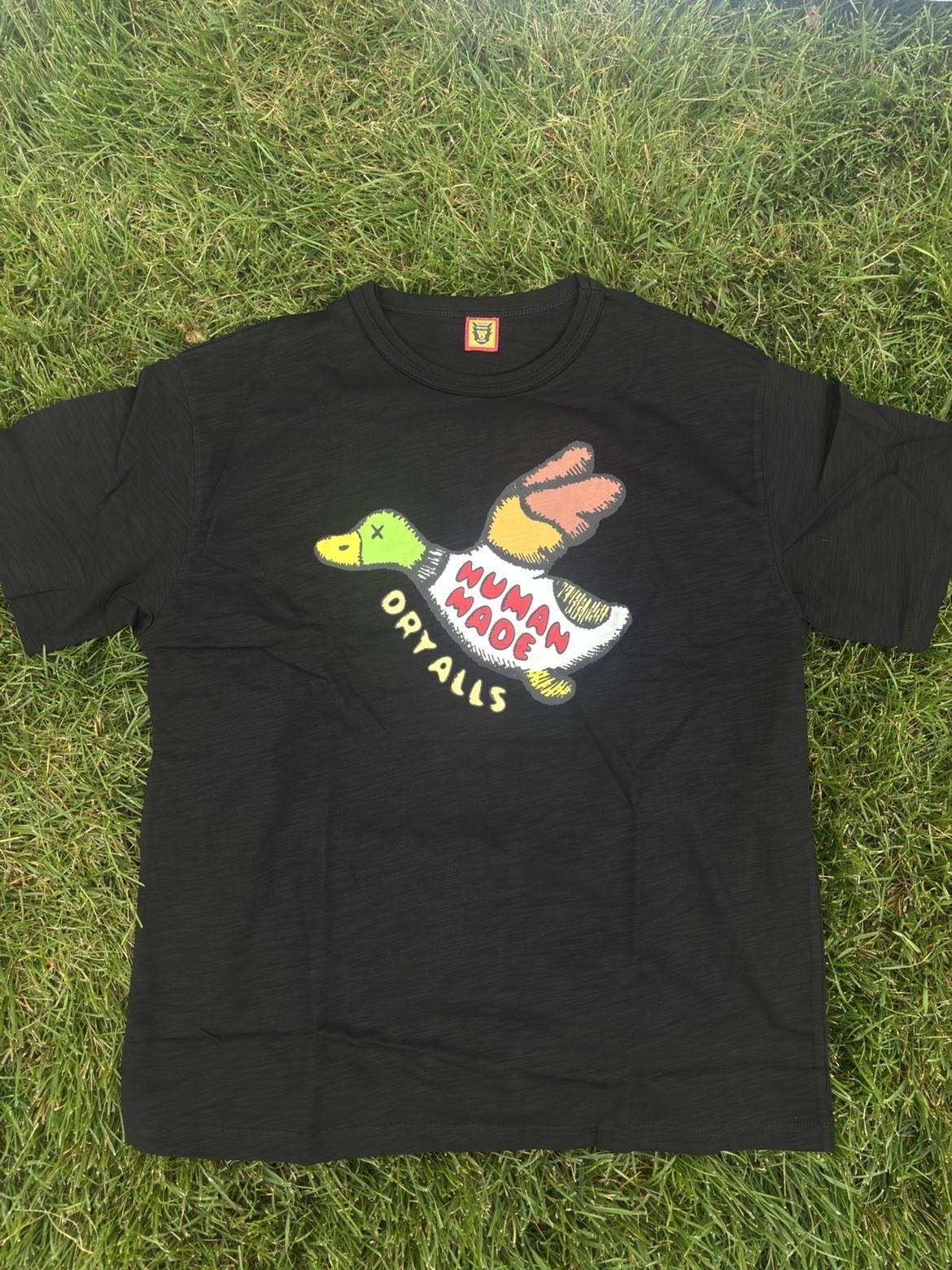 Black Human Made KAWS Duck Men&rsquo;s T-Shirt Size M (fast shipping)