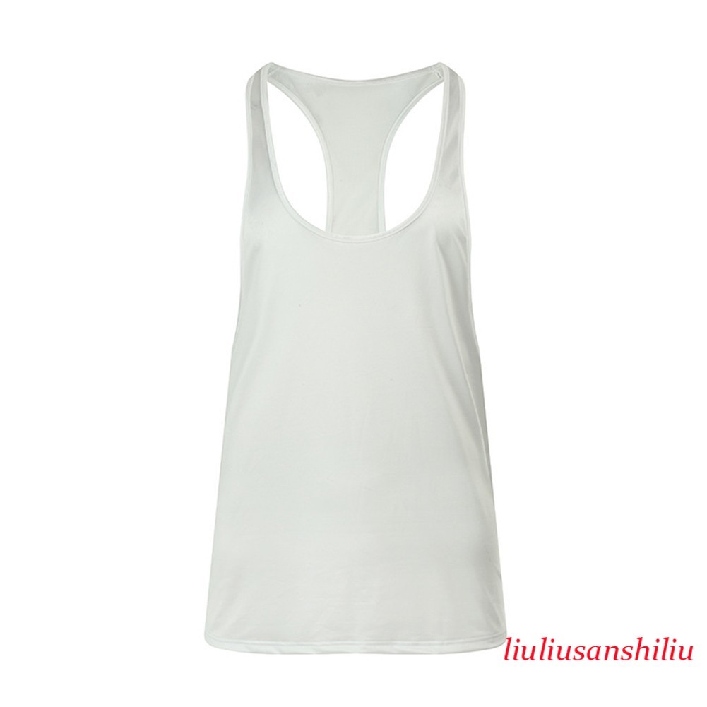 Men Tank Top Oil Shiny Glossy Satin Regular Length Solid Color Four Seasons