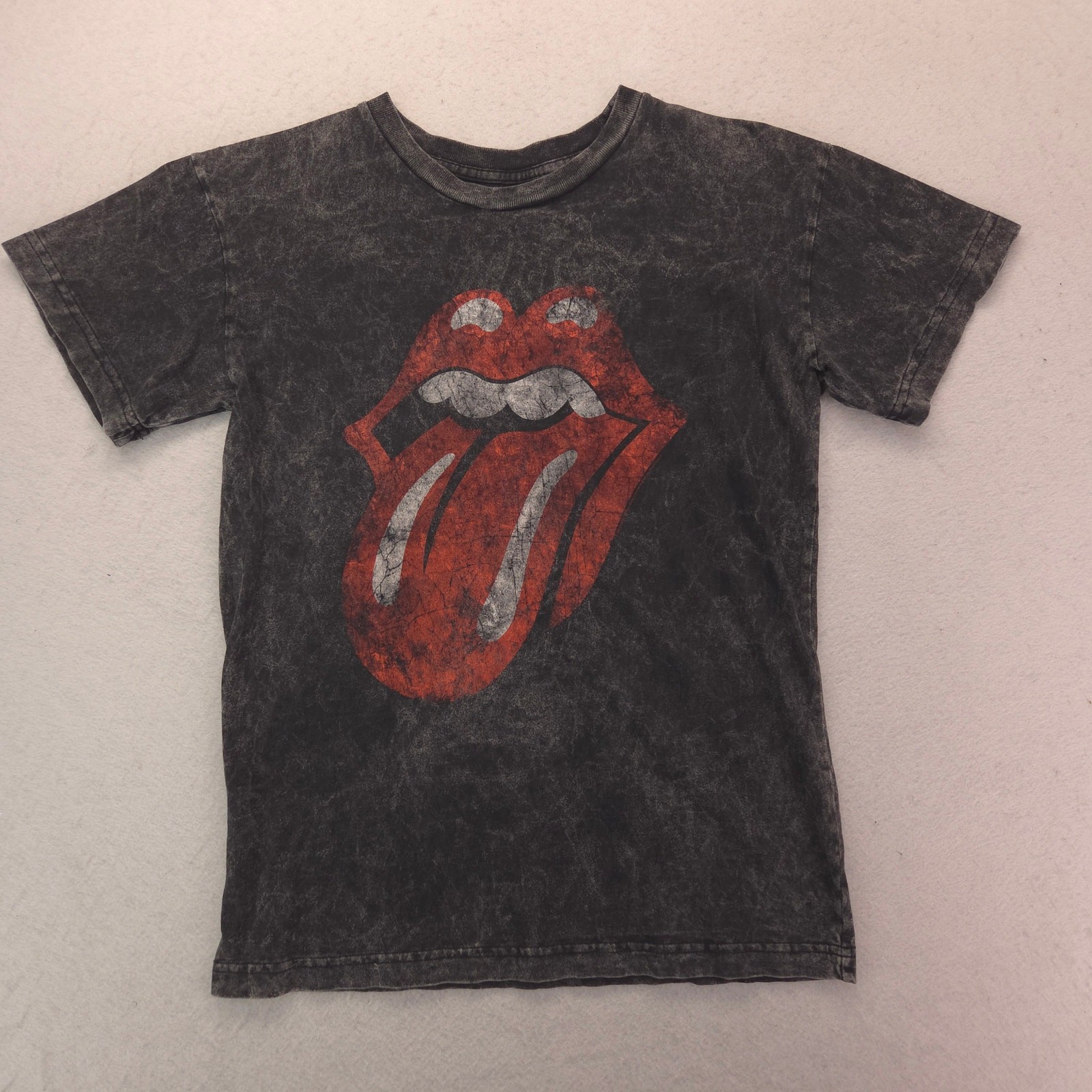 The Rolling Stones Short Sleeve Band Crew Neck T Shirt Mens Size M Gray 15978
