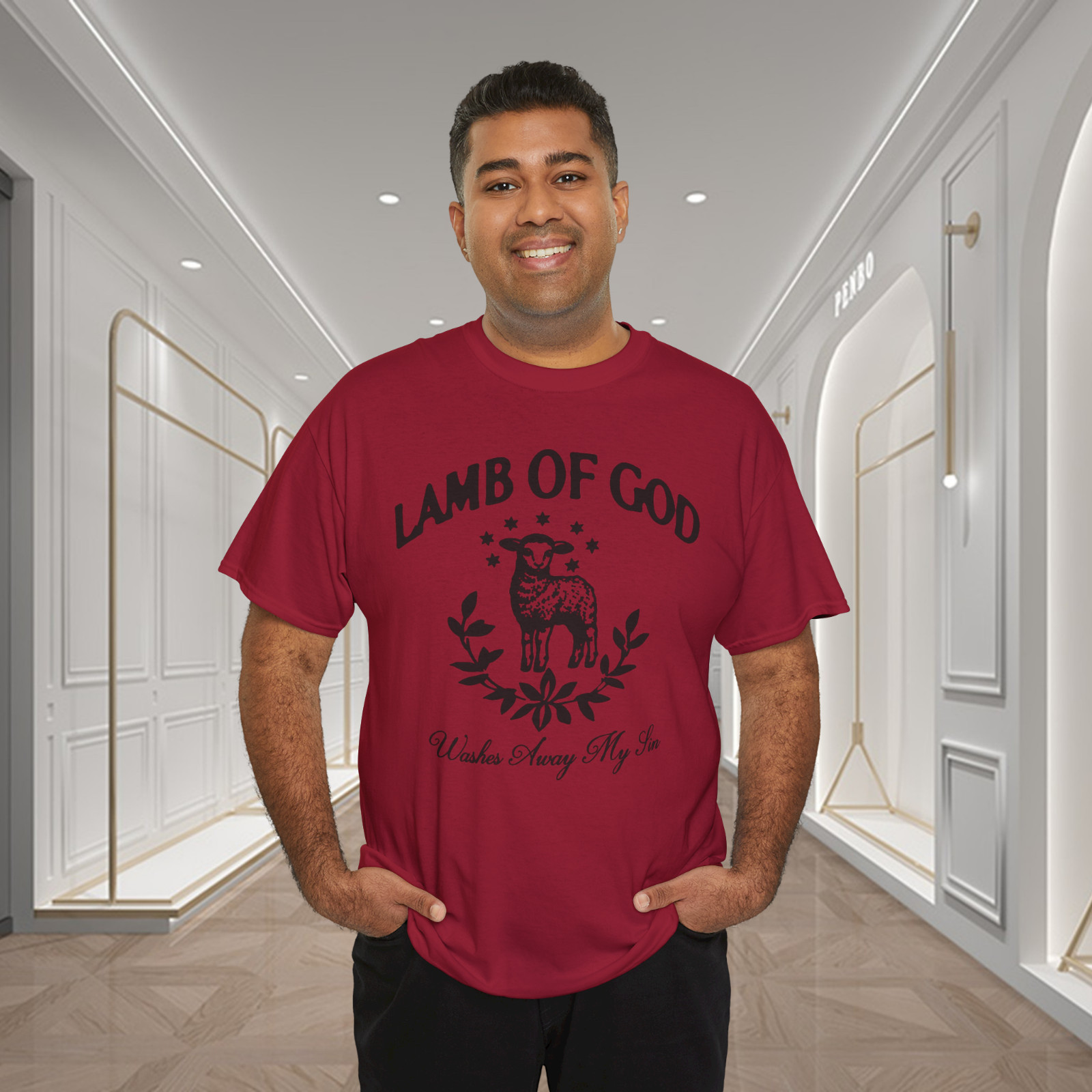 Lamb Of God Christian Sheep Graphic T-Shirt