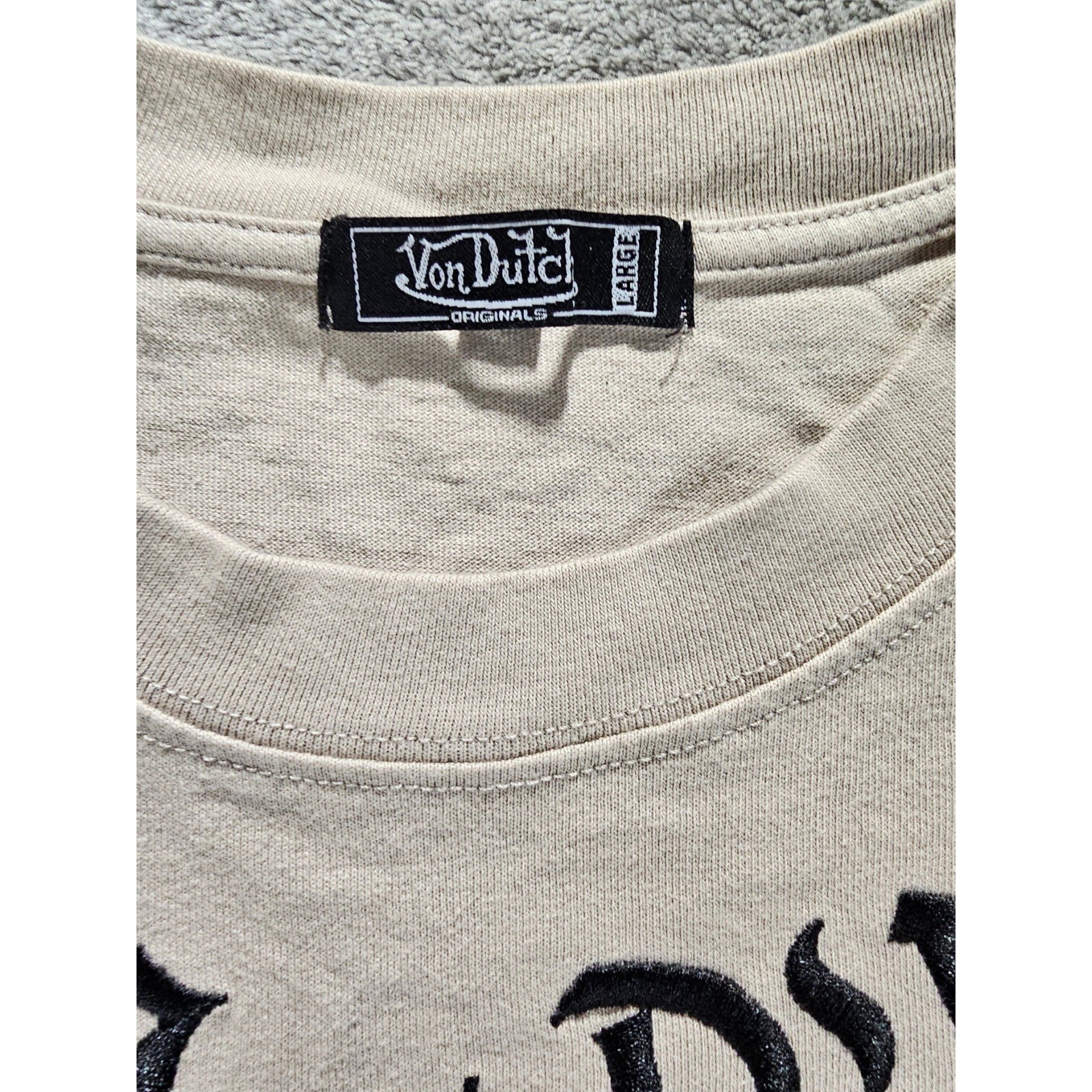 Von Dutch Originals Von Dutch Graphic Sleeveless Tank Top Large Y2K Tattoo Goth