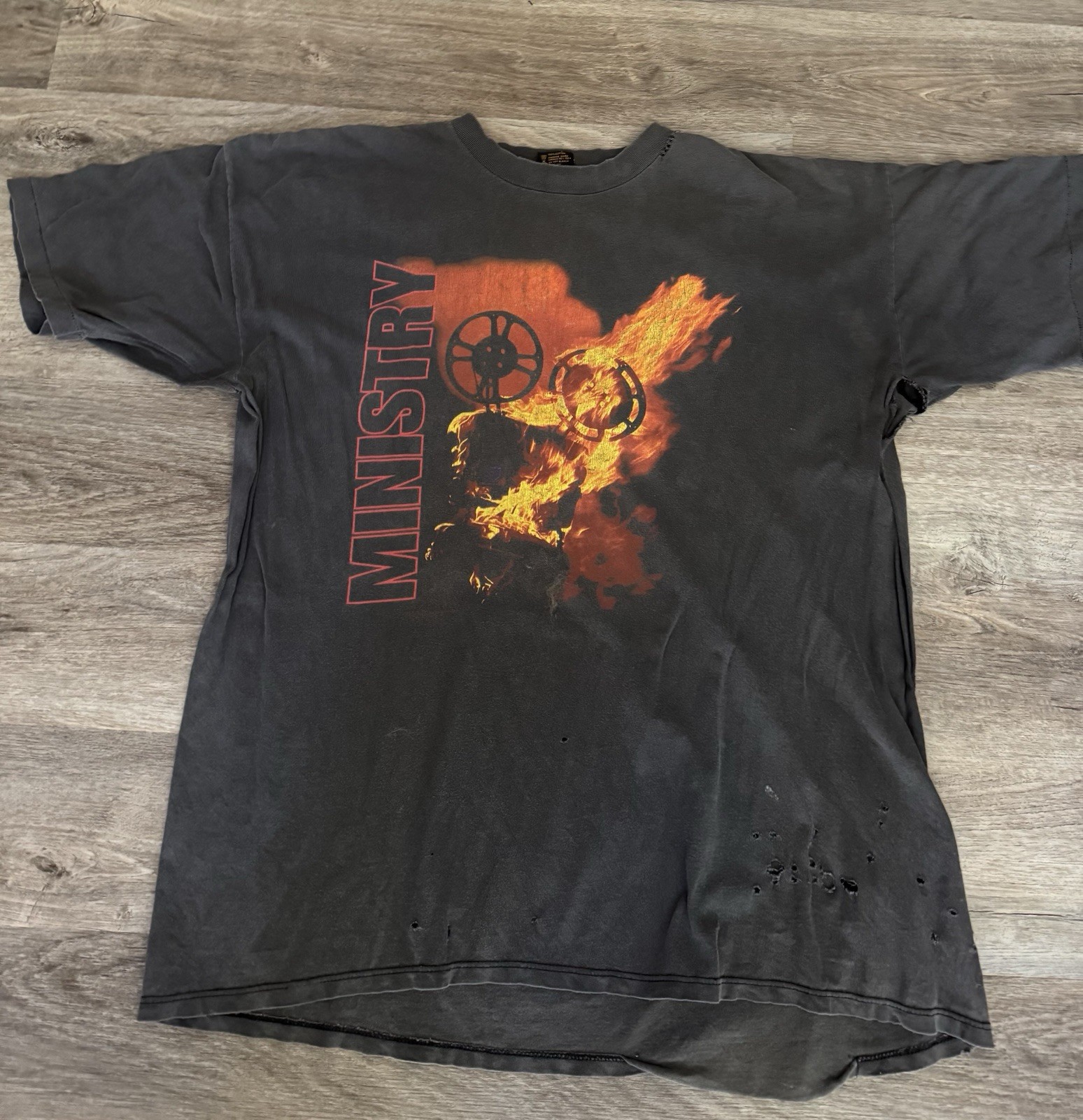 Vintage Ministry 1996 Sphinctour Shirt XXL Brockum Nine Inch Nails Skinny Puppy