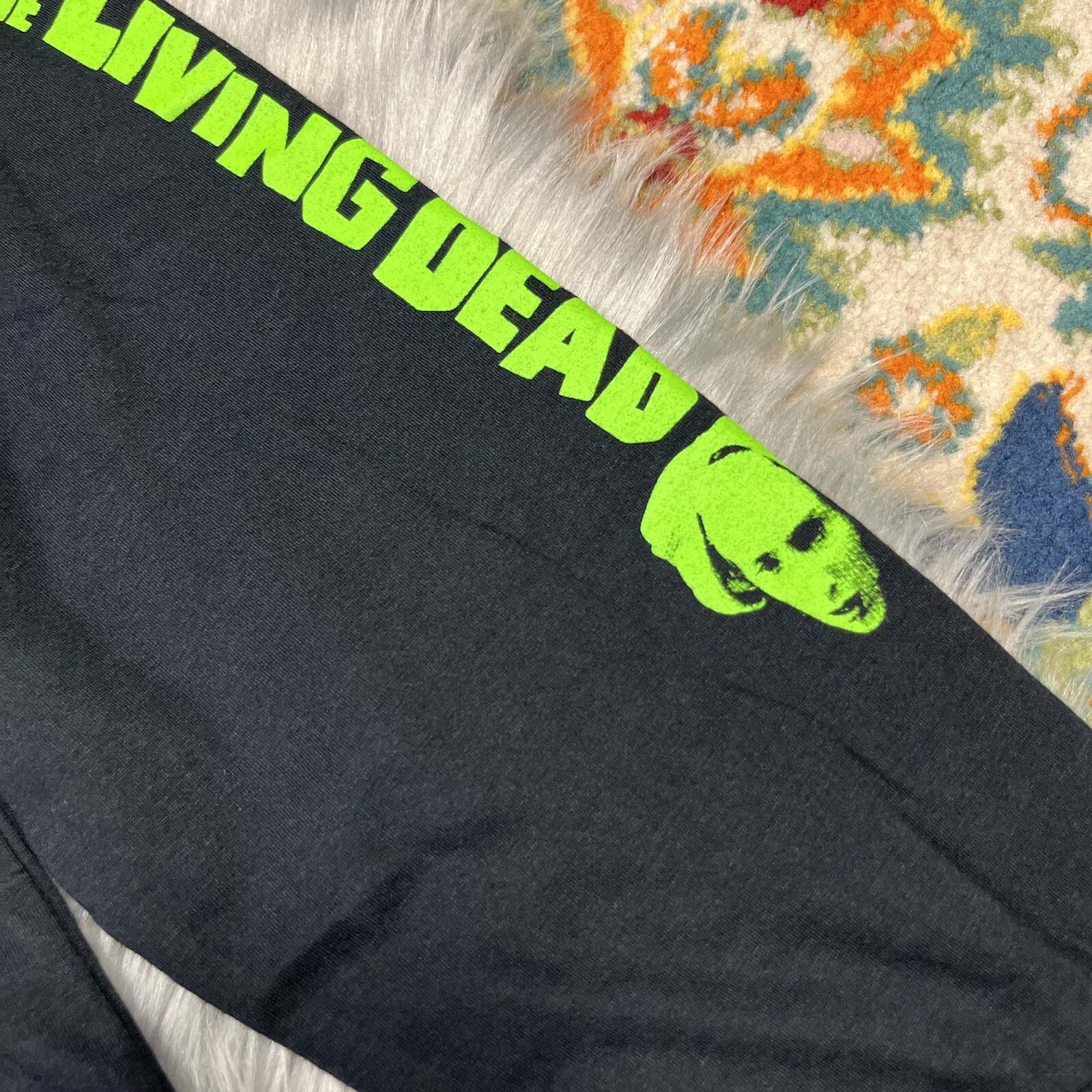 Night Of The Living Dead Coming To Get You Barbara Long Sleeve Black Green XL