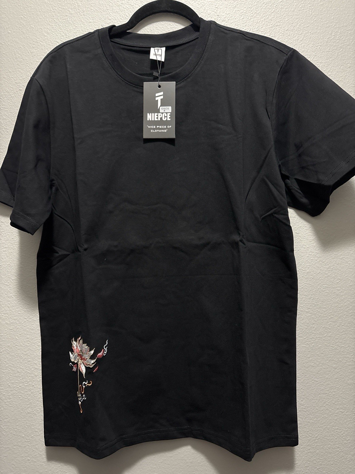 NWT NIEPCE Phoenix Embroidered T-Shirt Black M Japanese Streetwear KH-606