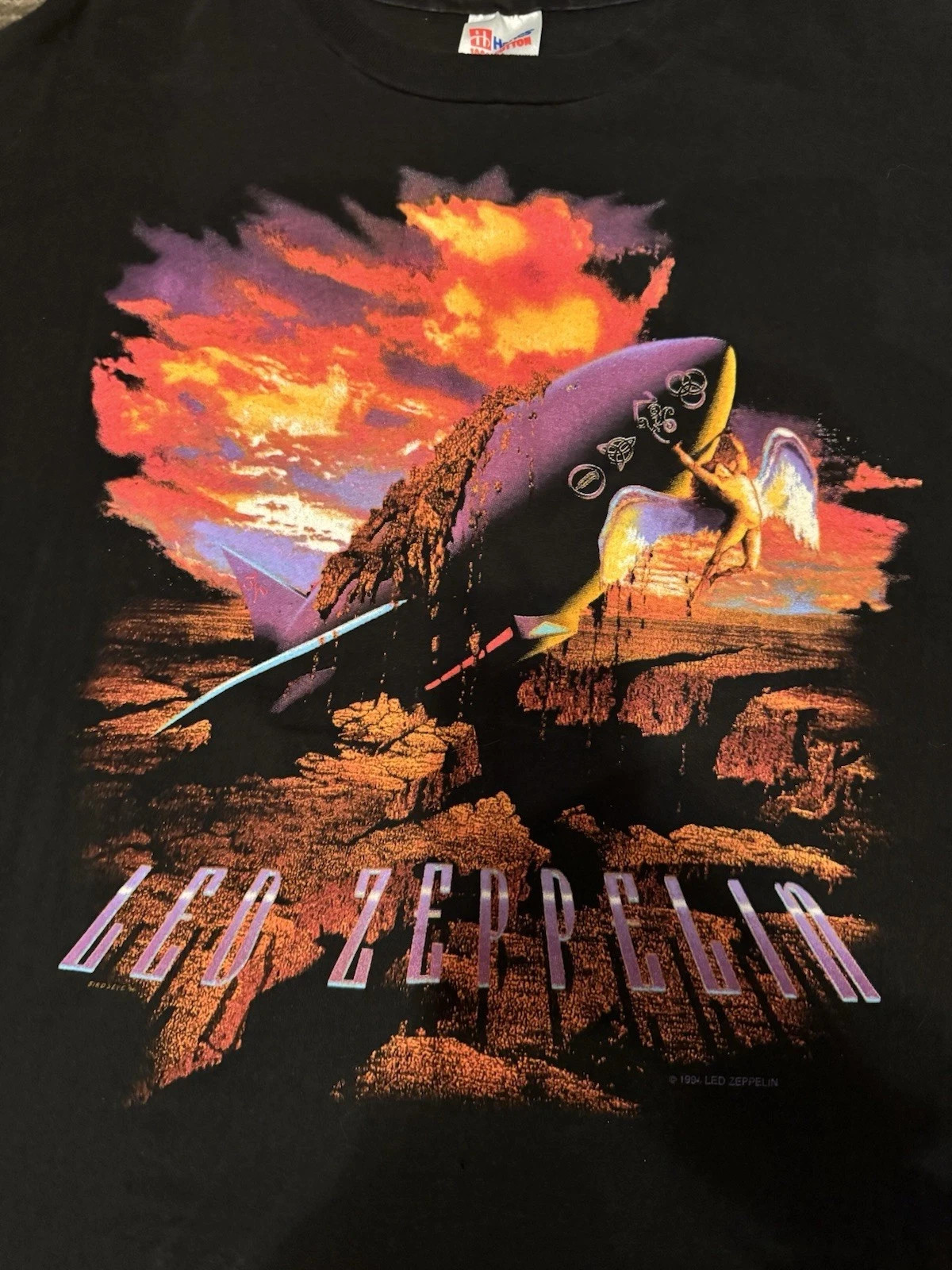 Vtg 1994 LED ZEPPELIN Tshirt Led Zeppelin Blimp Tshirt Rocket Tee Tshirt Sz XL