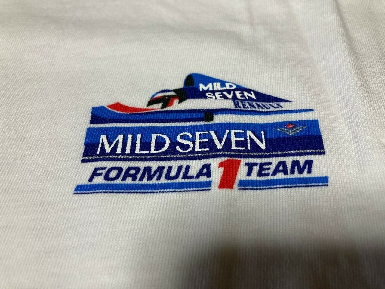 Benetton Formula 1 MILD SEVEN 2 Set Vintage Tee T Shirt One Size White Unused