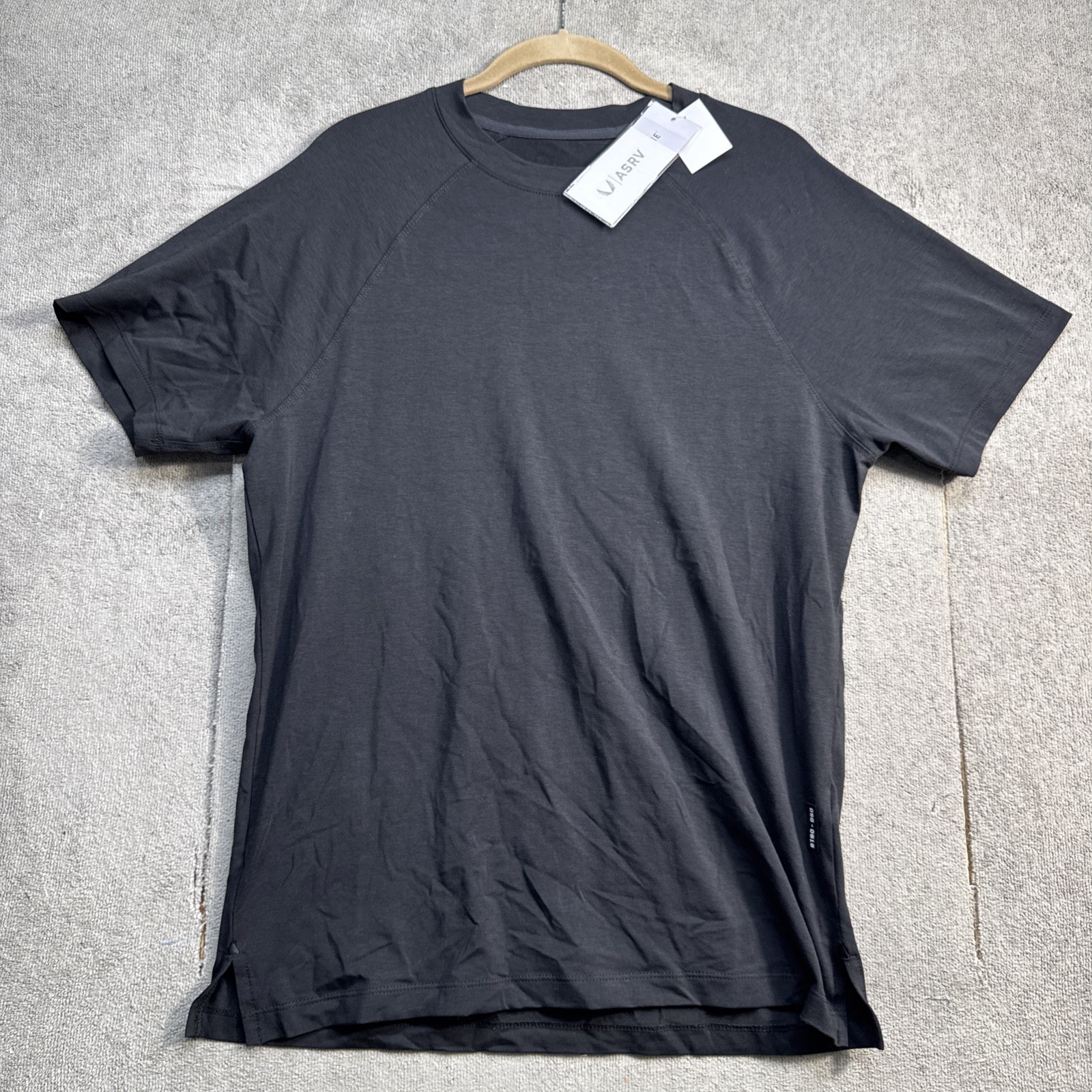 ASRV Men&rsquo;s Black Performance T Shirt Medium Polygiene Anti Odor