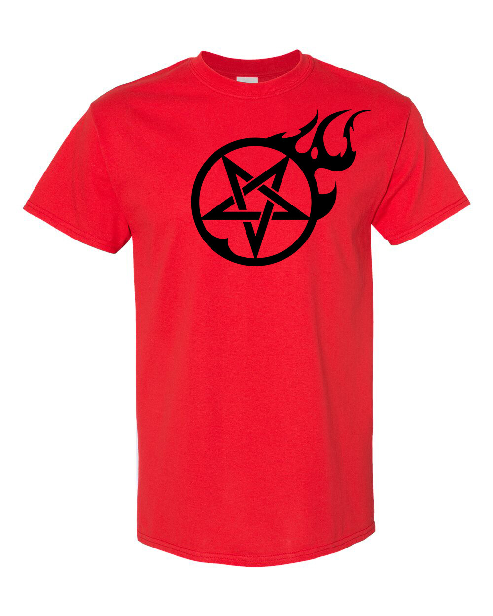 FLAMING PENTAGRAM Unisex T-Shirt Multi Colors S-XL FREE S&H! Kyle Millar art