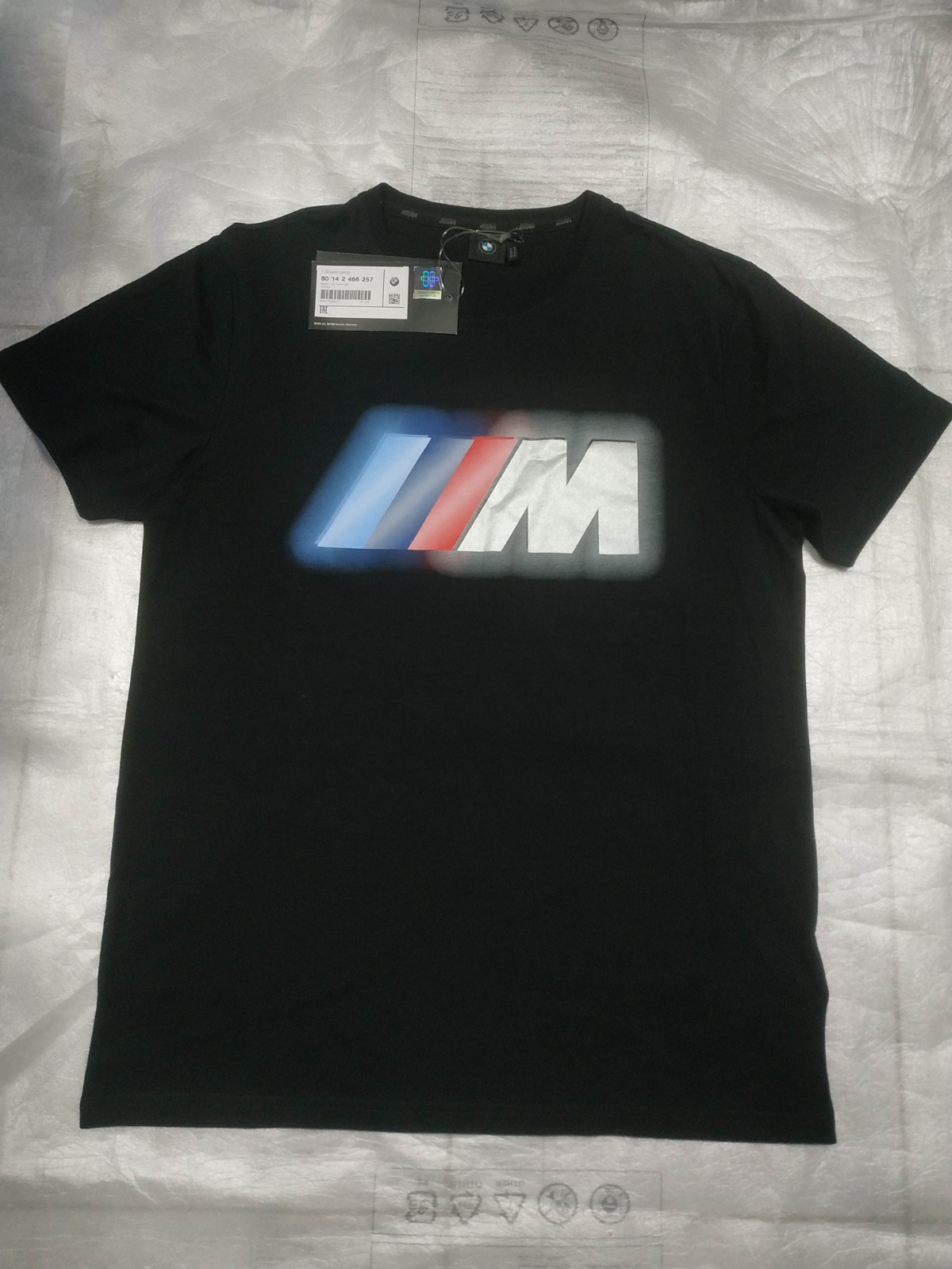 BMW M logo T-shirt Men&rsquo;s BLACK, M !NEW! NLA GENUINE 80142466257