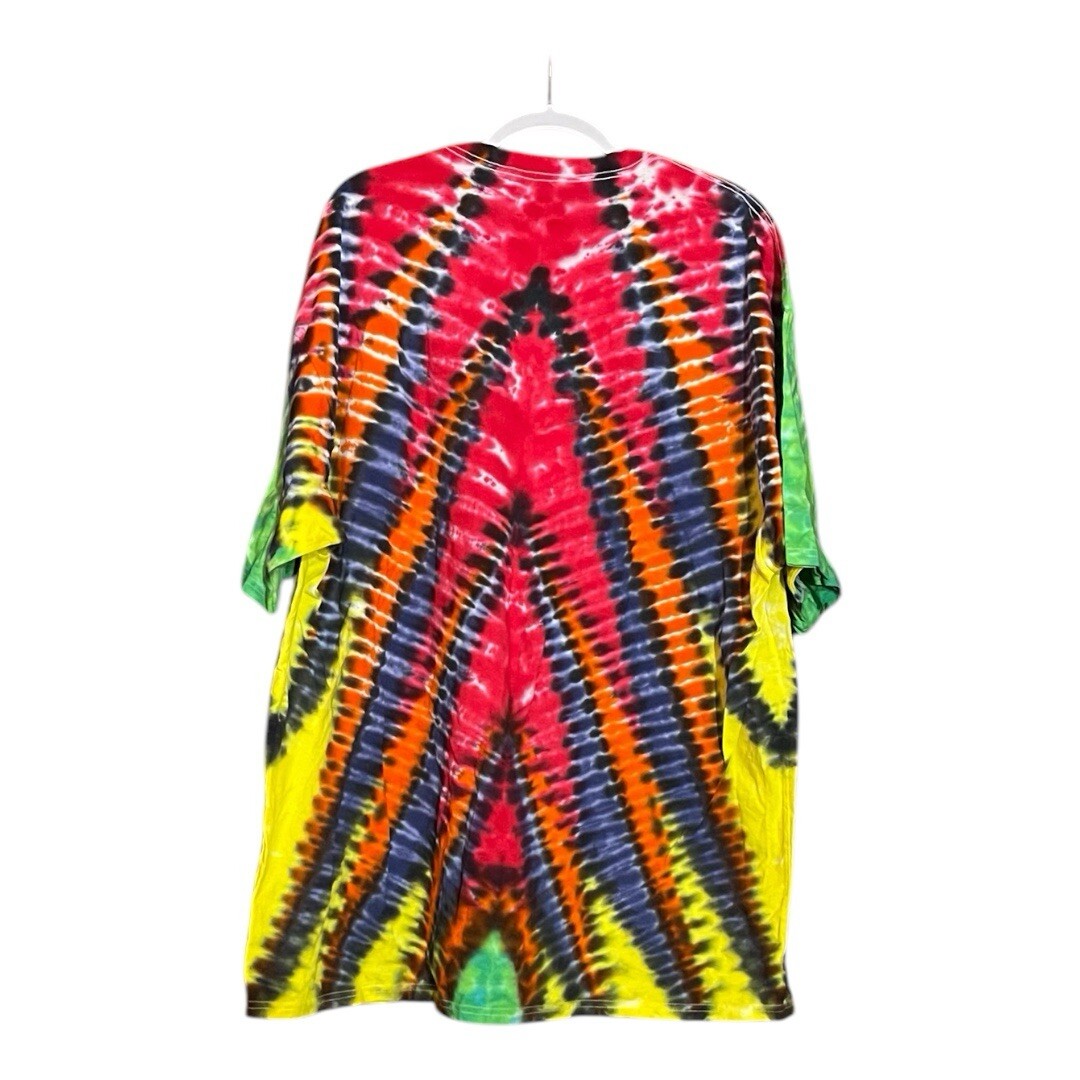 Mens Tie-Dye T-Shirt One Of A Kind Folk Art Colorful Xl New High-Quality