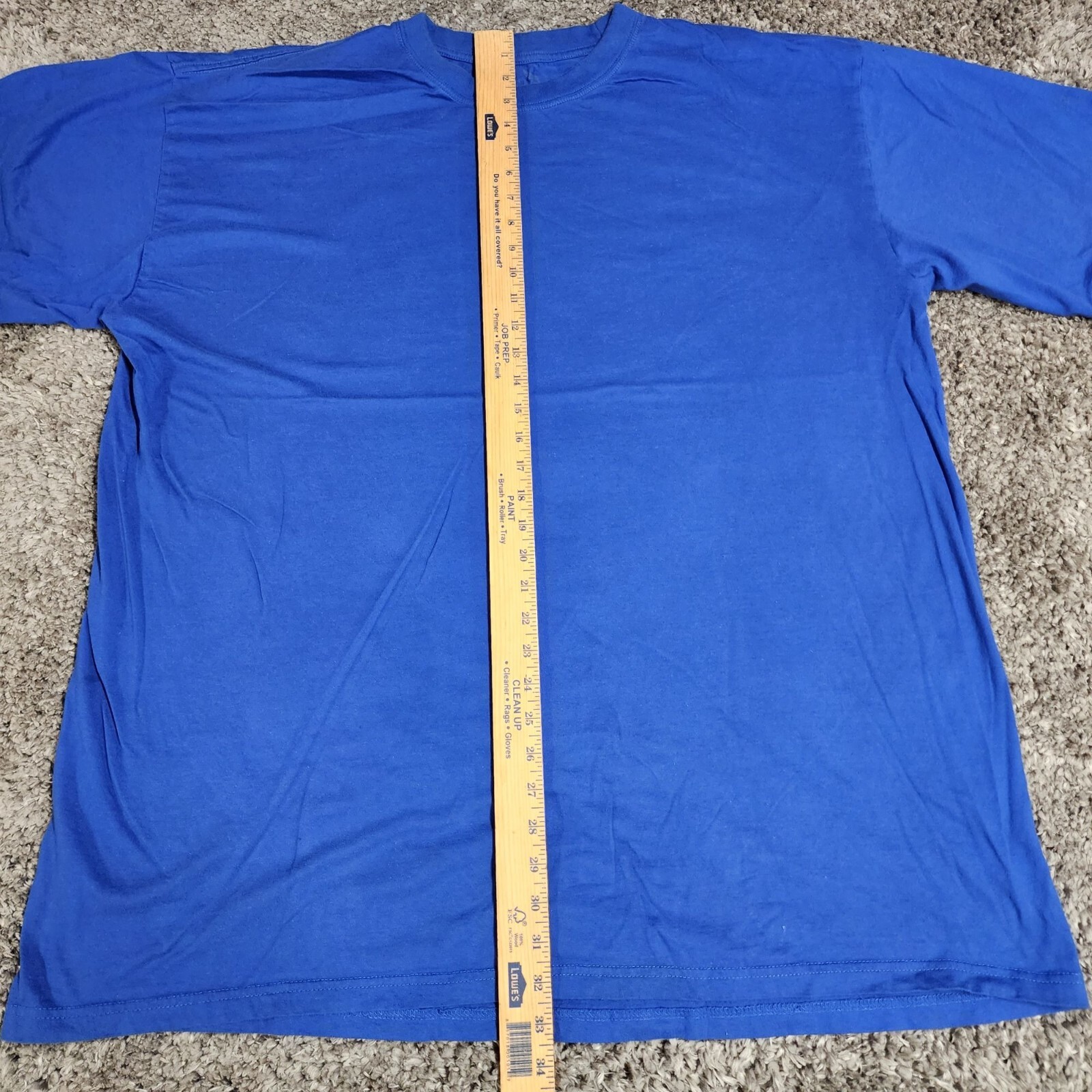 Sada Men T Shirt 5XL Blue Color Work Wear Small Stain