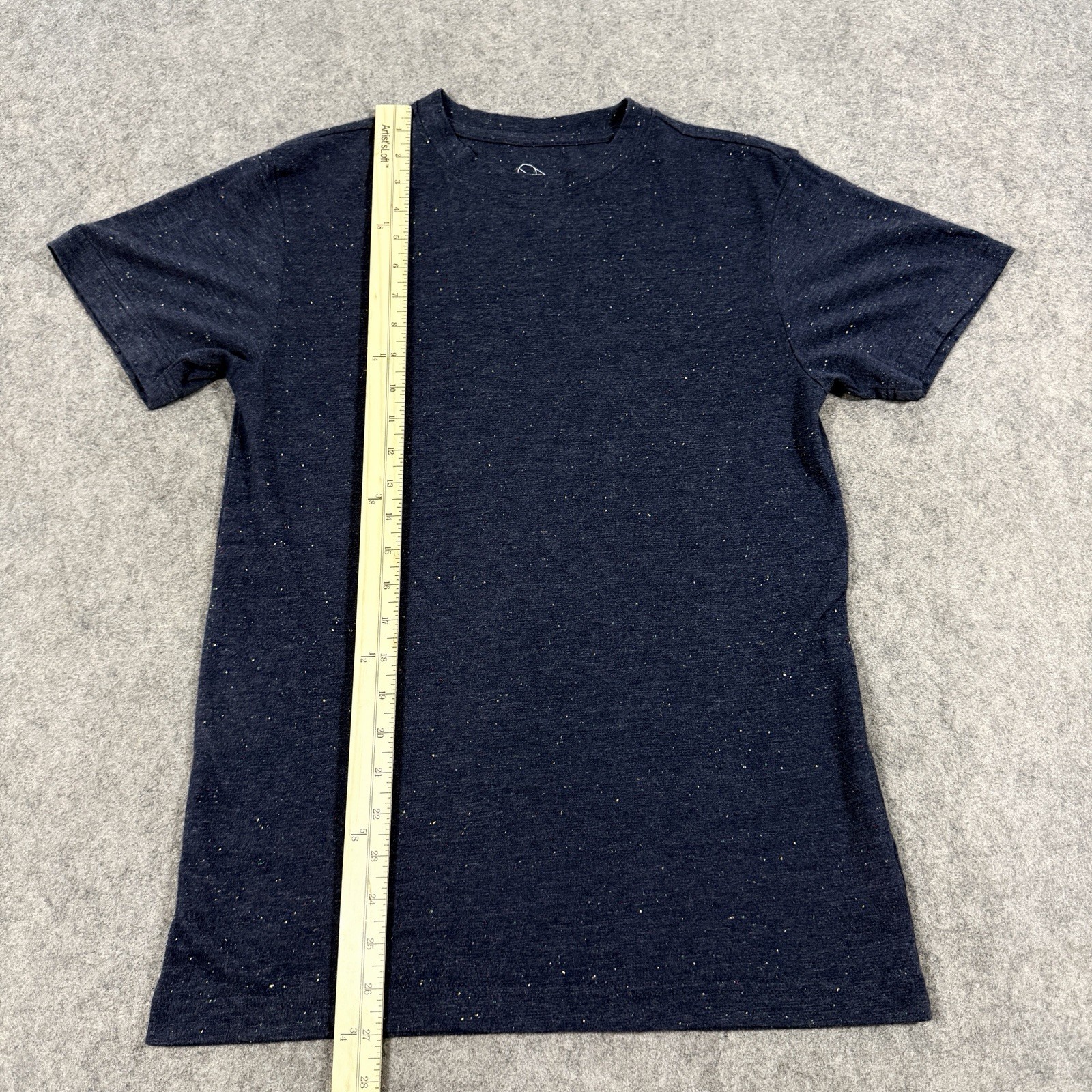 Original Use Casual Short Sleeve Pullover T-Shirt Men&rsquo;s Size XS Blue Speckled