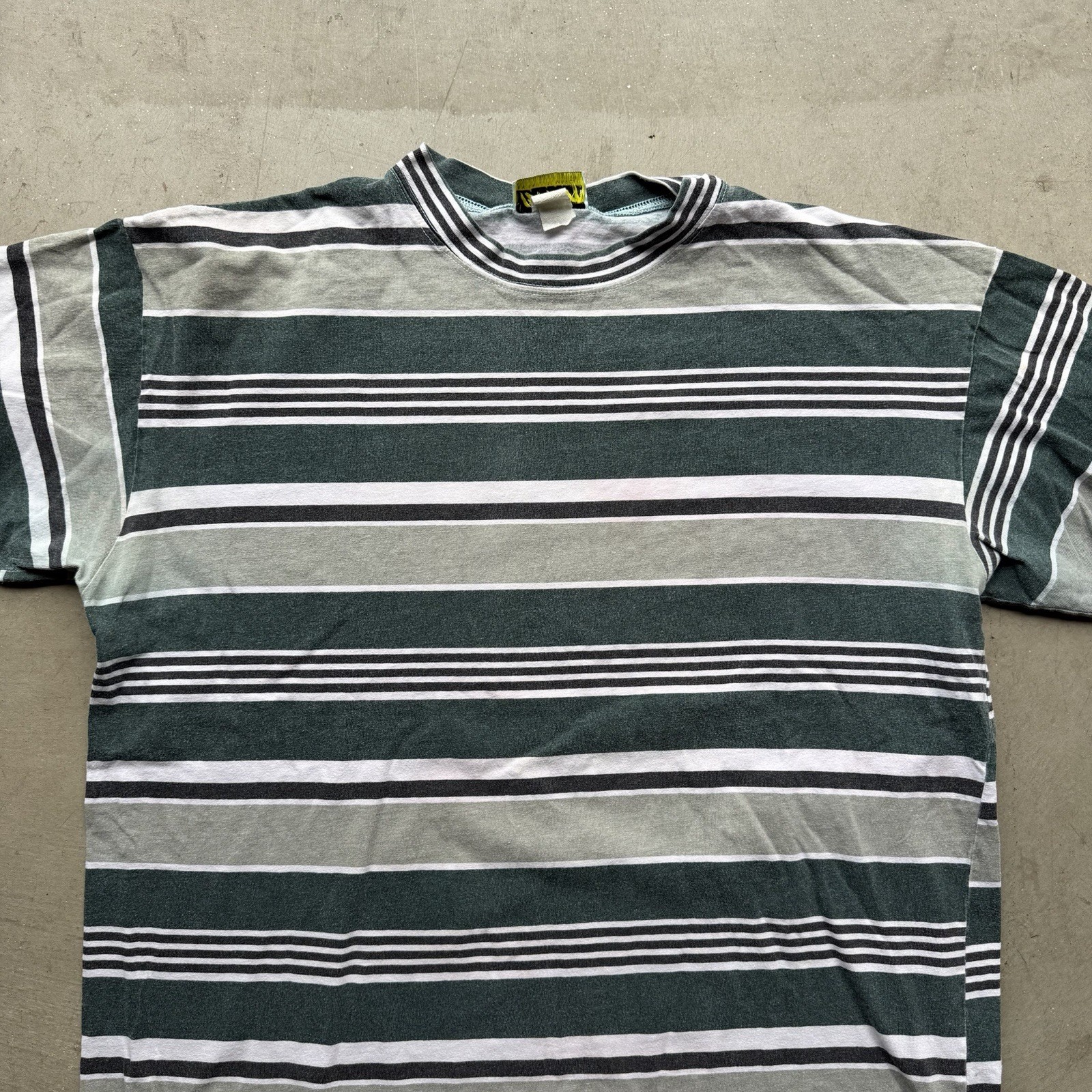 Vintage 90s Phillipe Marcel IZ IT UP Mens XL Shirt Striped Surf USA Made