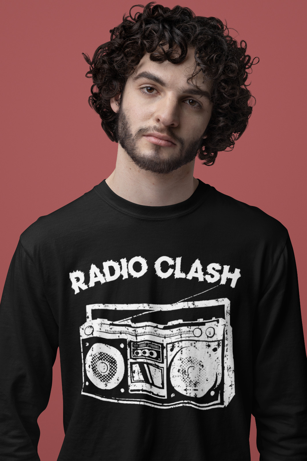 The Clash Radio Clash Long Sleeve T-Shirt, Sizes S-2XL, Tattoo Shirt,