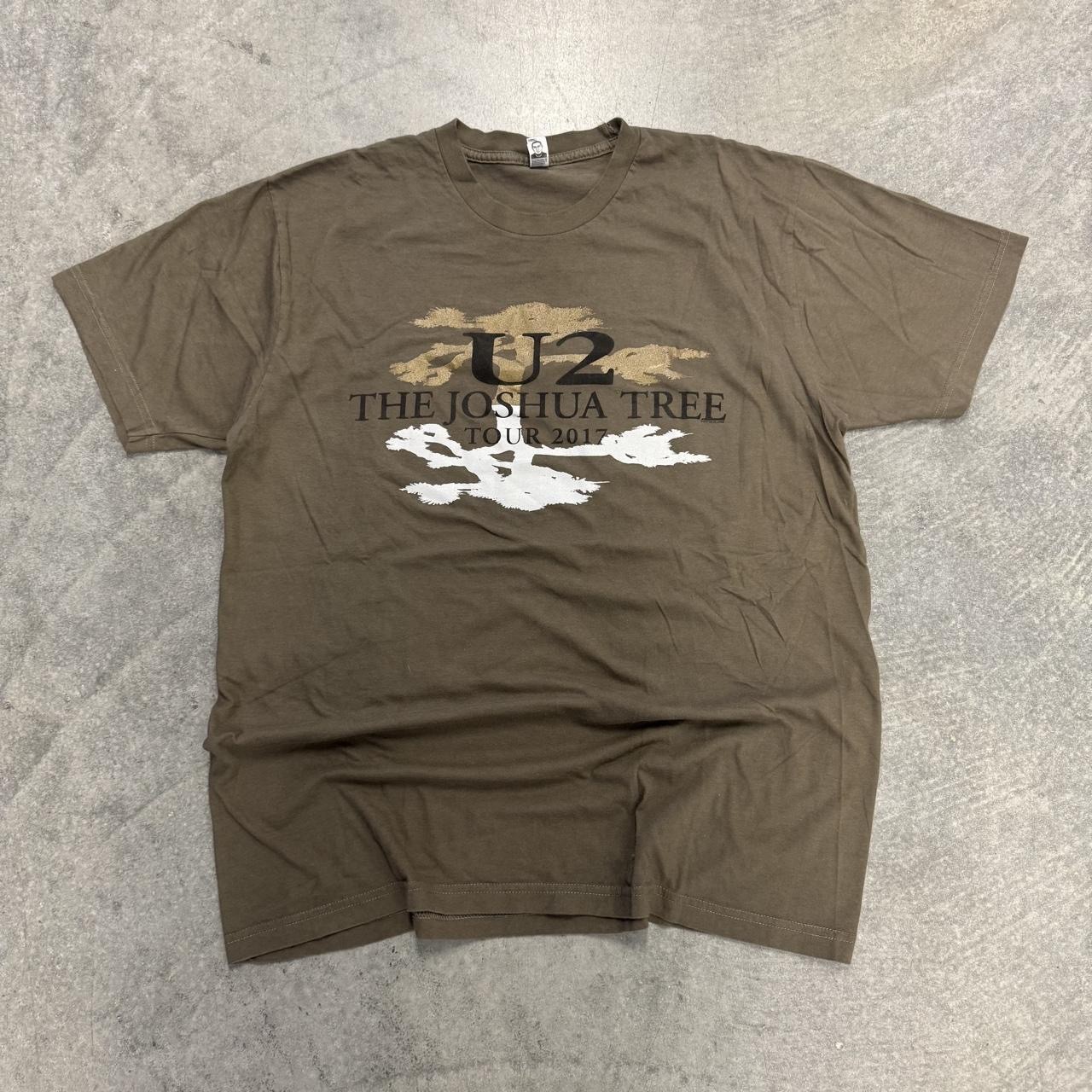 Men’s U2 Joshua Tree 2017 T-shirt Concert Band Tee Short Sleeve XL
