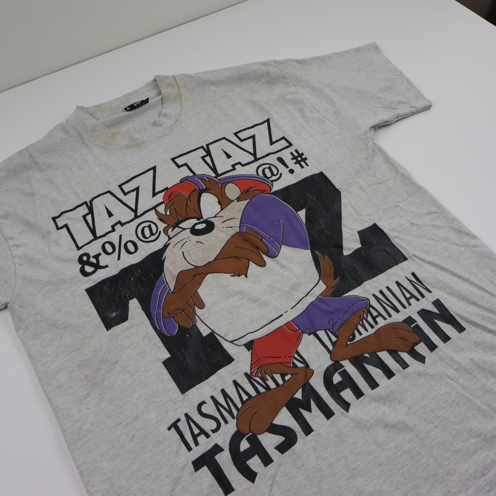 Vtg 90s Taz Shirt Looney Tunes Tasmanian Devil USA Made Large Single Stitch Tee