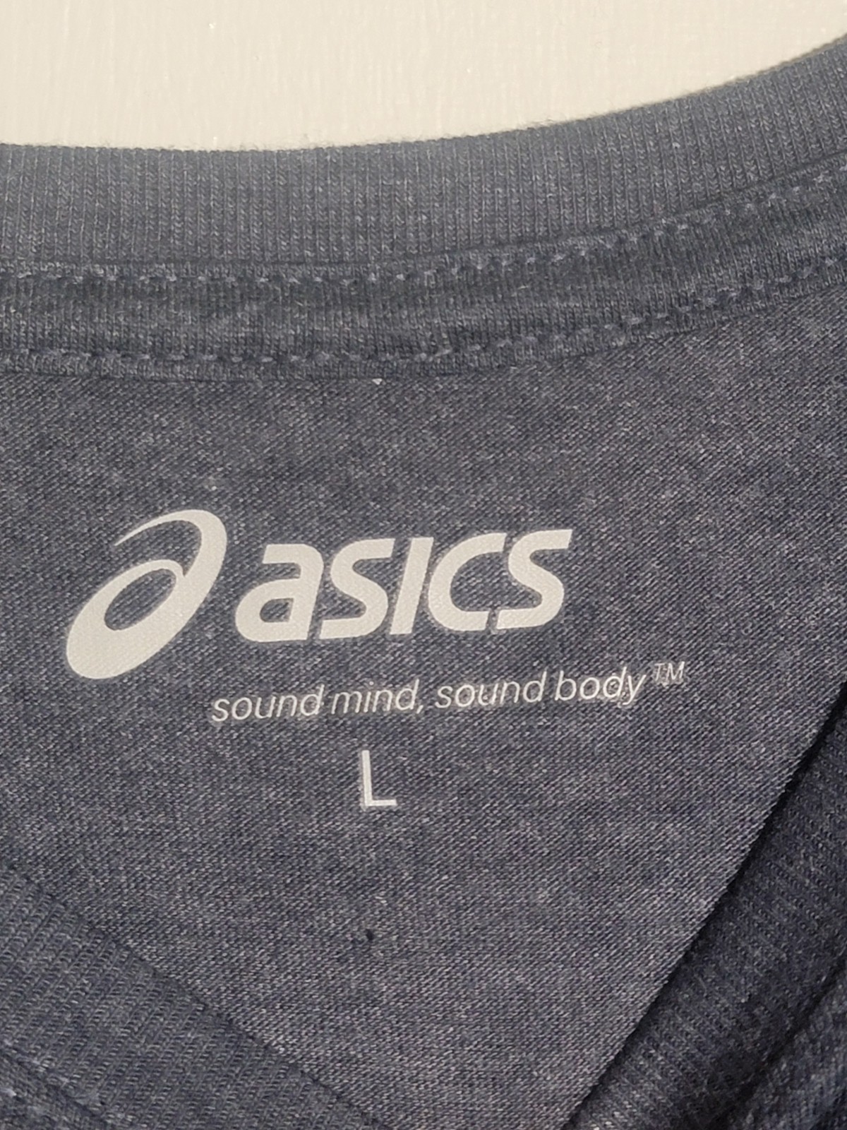 ASICS Men&rsquo;s Sound Mind Sound Body Athletic T-Shirt Heather Grey Training Gym Tee