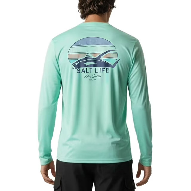 Salt Life Men&rsquo;s Long Sleeve UV Tee Size M Light Blue NO TAGS