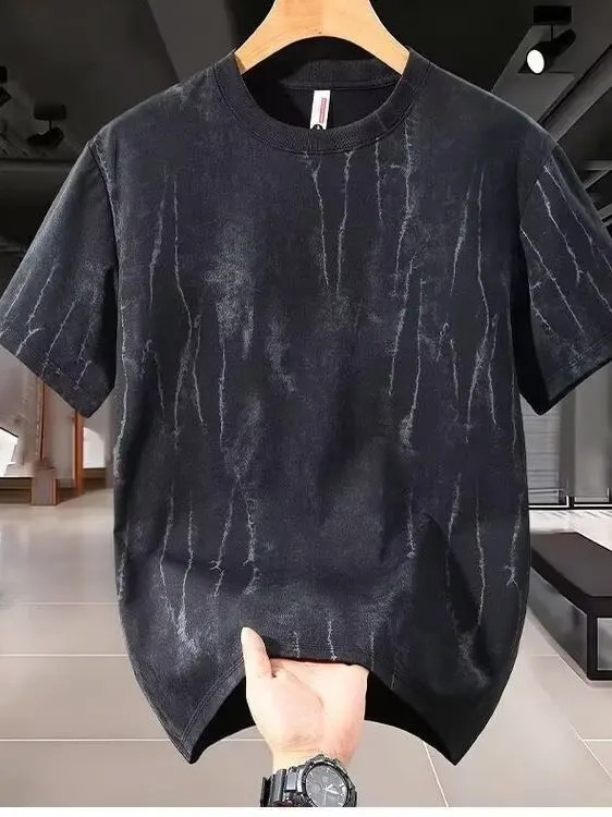 Men&rsquo;s Loose Fit Short Sleeve T-Shirt Breathable Ice Silk Summer Casual Tee