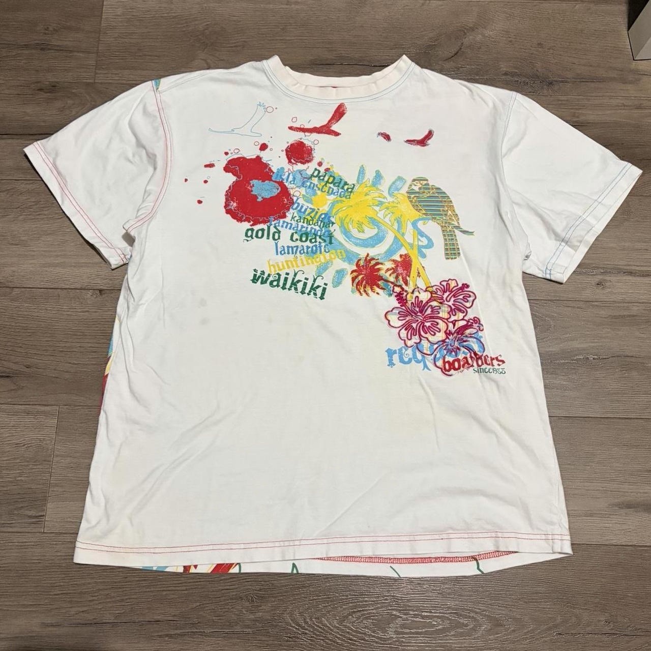 VINTAGE Y2K REQUEST Hawaii surf wear summer beach AOP t-shirt XLARGE