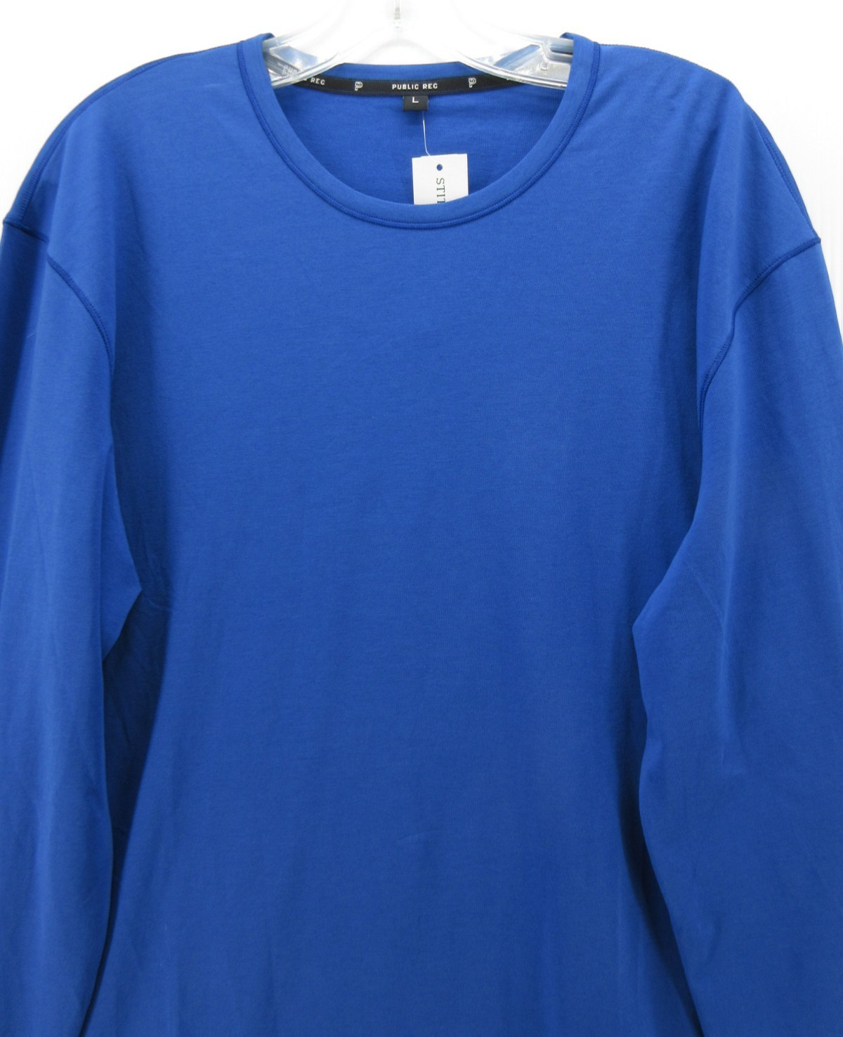 Public Rec Shirt Men Large Blue Go To Tee Pullover Tencel Pima Athleisure Tshirt