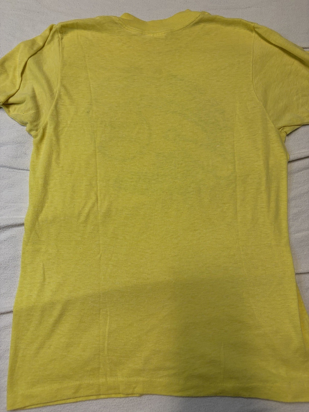 Vintage Bantams 1981 Fast Pitch Softball T Shirt Size M Yellow Paper Thin