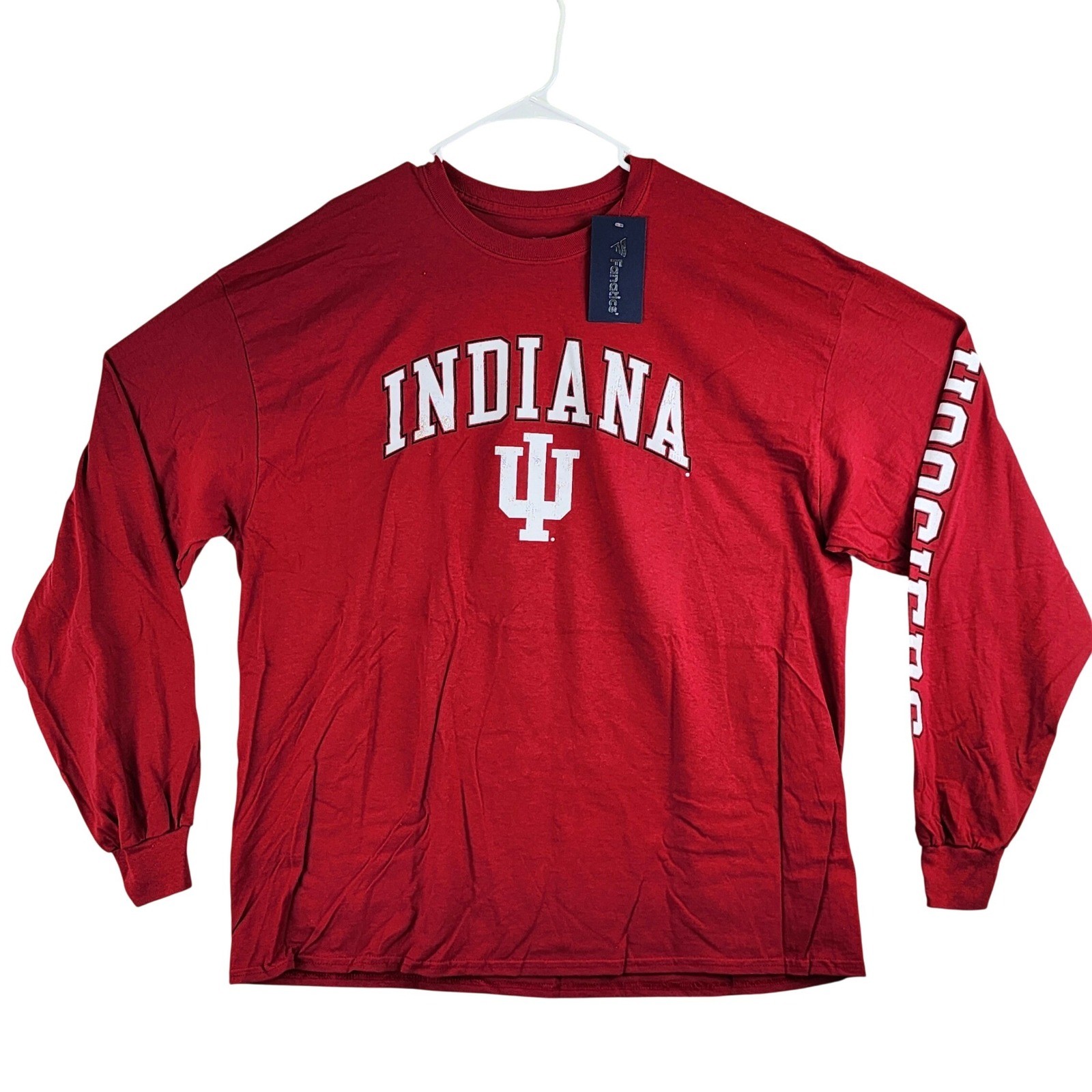 Fanatics Indiana University Hoosiers T-Shirt Mens 2XL Red Long Sleeve Collegiate