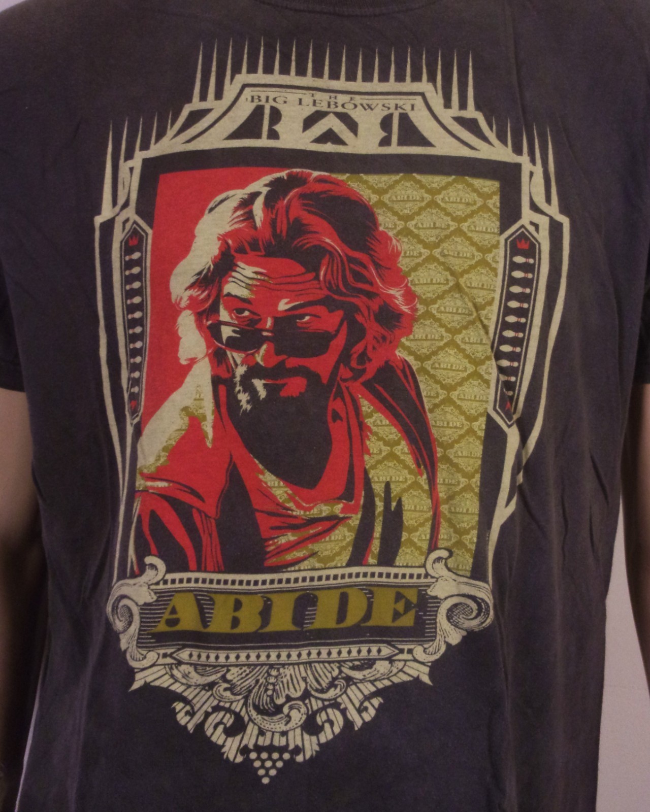 vintage 90s 00s Y2K The Big Lebowski T-Shirt Movie Film Abide The Dude SZ L